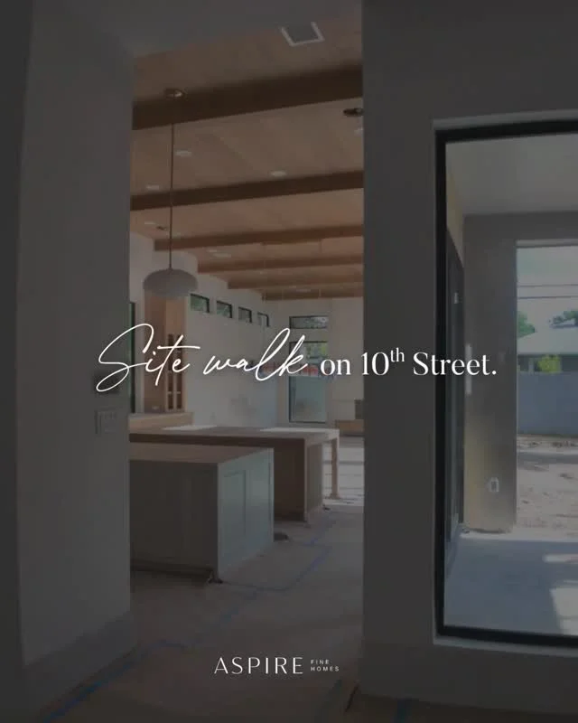 A quick site walk at our custom home on 10th Street.

There&rsquo;s always a point during the build where things start feeling more real and this project is definitely getting there. With each stage, you can start to see the layout, details, and visi