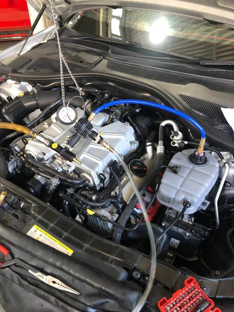 Pulley upgrade on 3 litre Audi supercharger 03.jpg