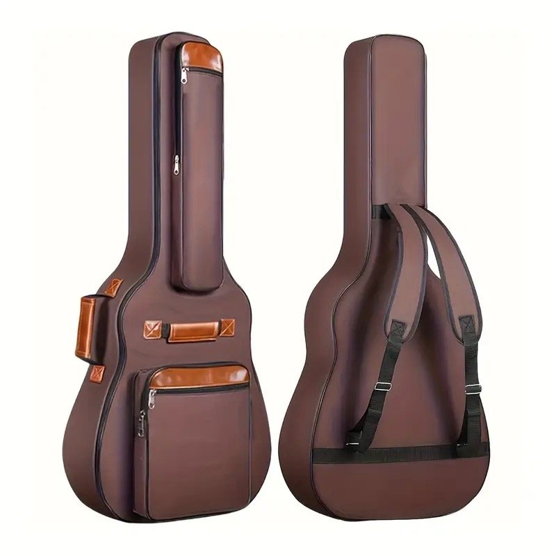 600D Oxford Fabric Acoustic Guitar Case, Thick Sponge Padding