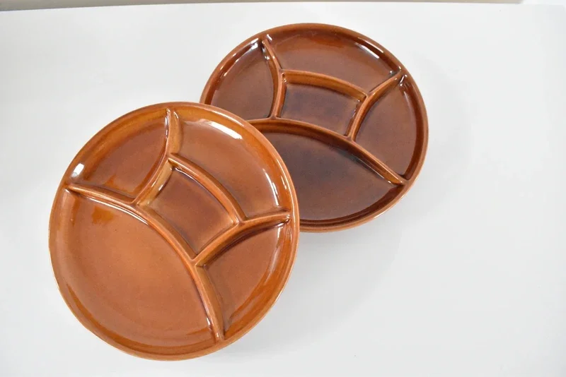 Vintage fondue borden