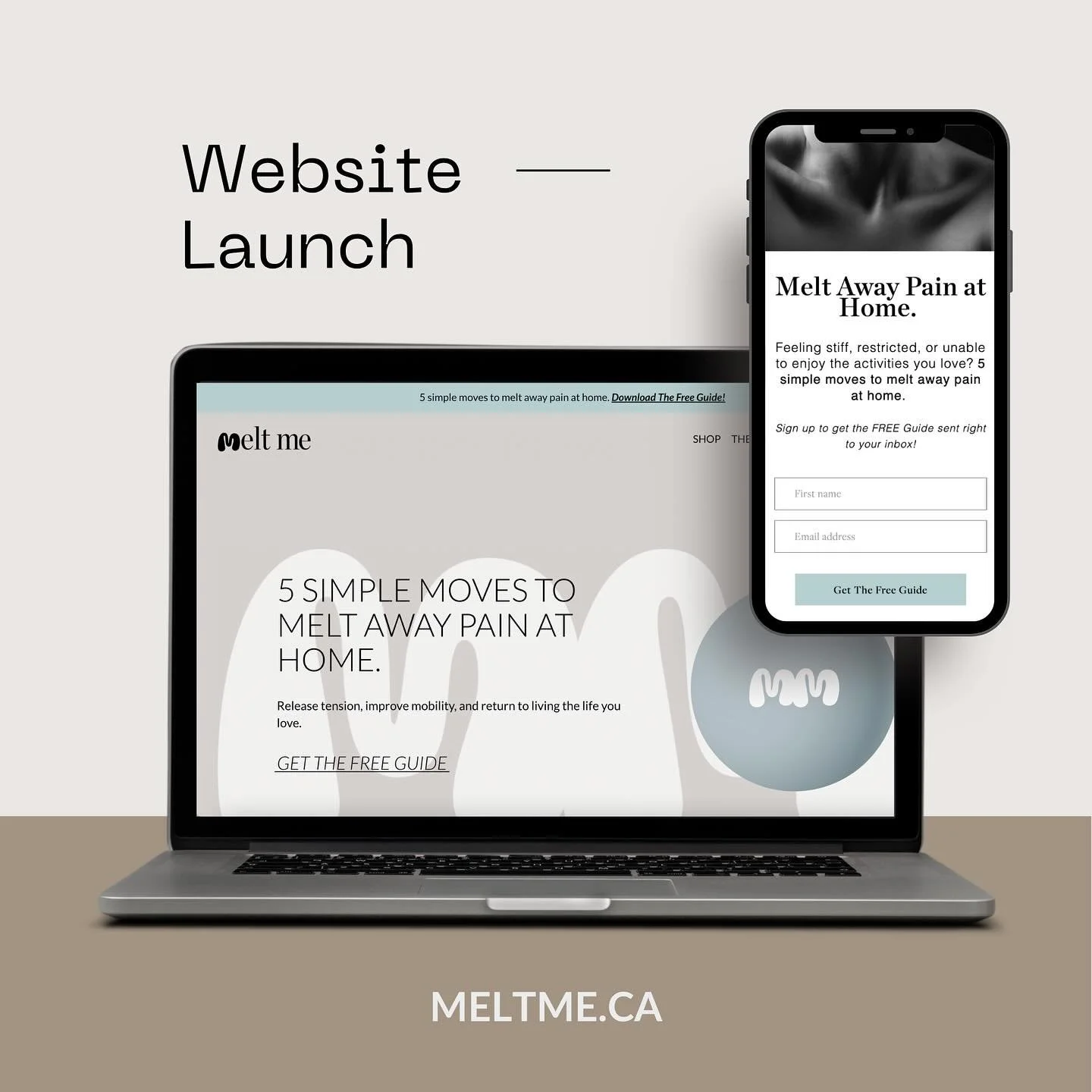 We're so excited to introduce The Melt Me Ball! 

Made in Canada 🇨🇦 this the ball everyone needs to keep in their back pocket--you never know when pain is going to hit! 

Visit the website at MELTME.CA or click the link in our bio ⬆️