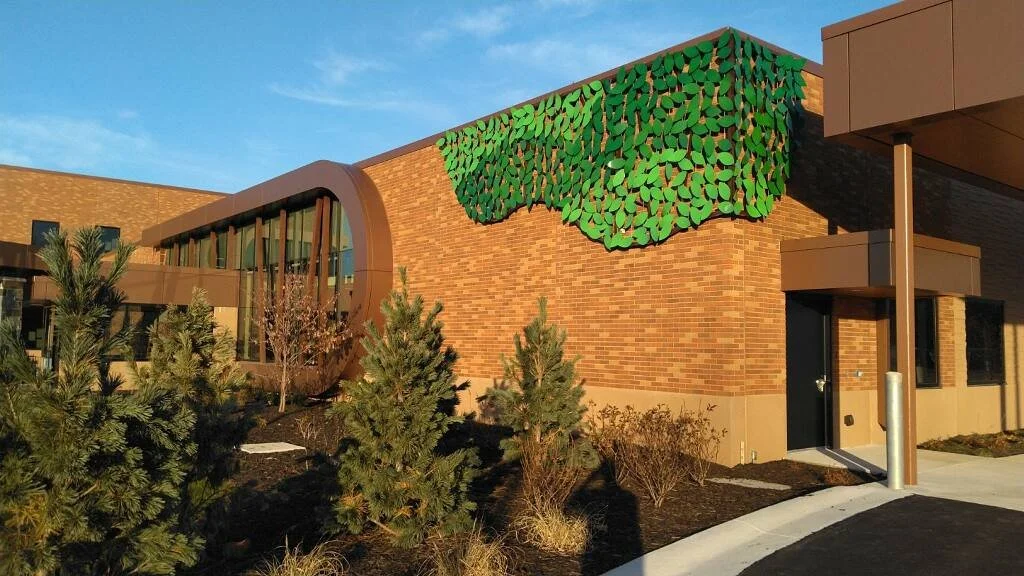 4 of 24 panels installed - November 2025 - Pine Rest Pediatric Center of Behavioral Health in Grand Rapids.