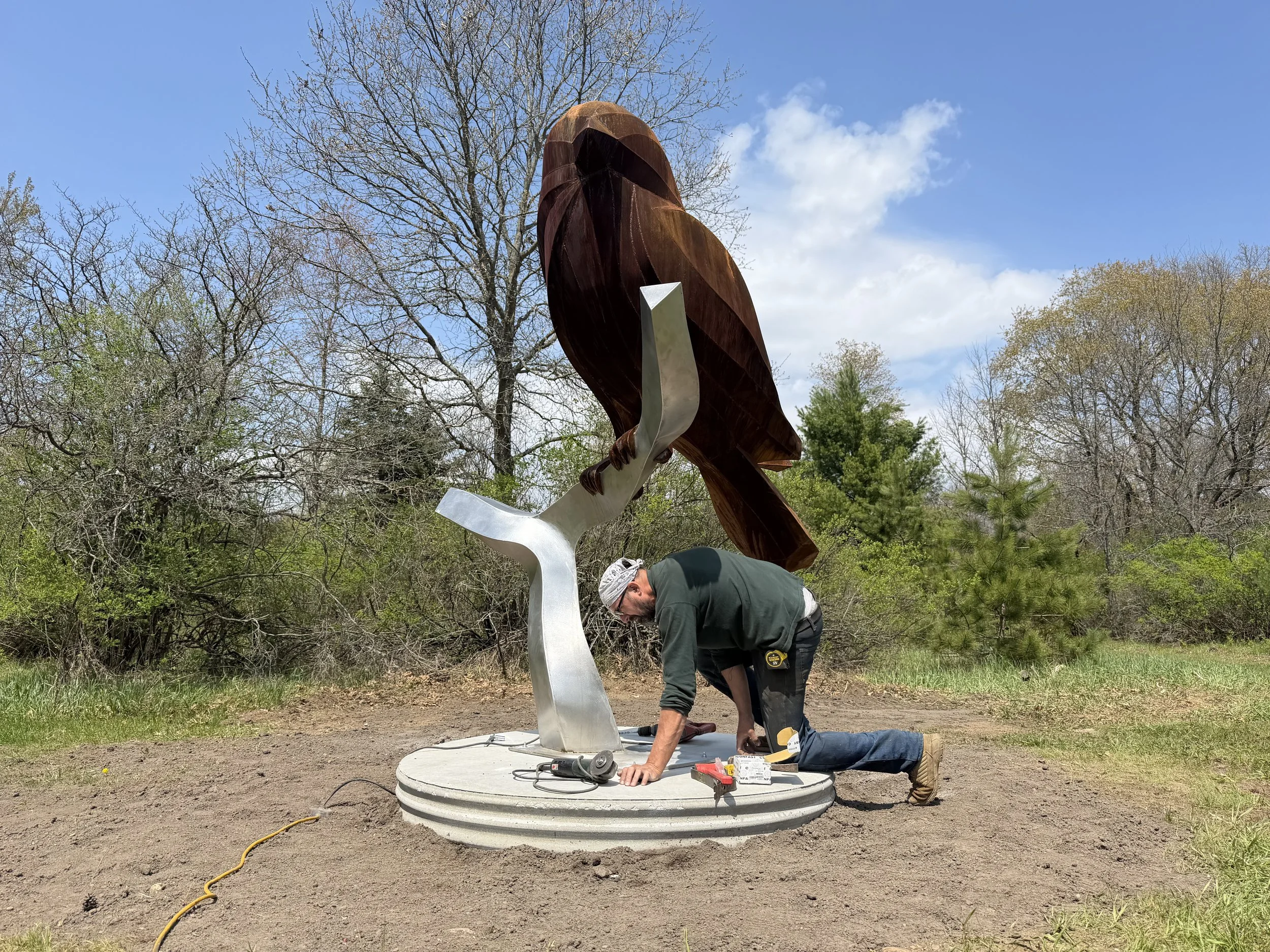 Bird install- 2026 - Northend Riverside Park, Big Rapids, Michigan