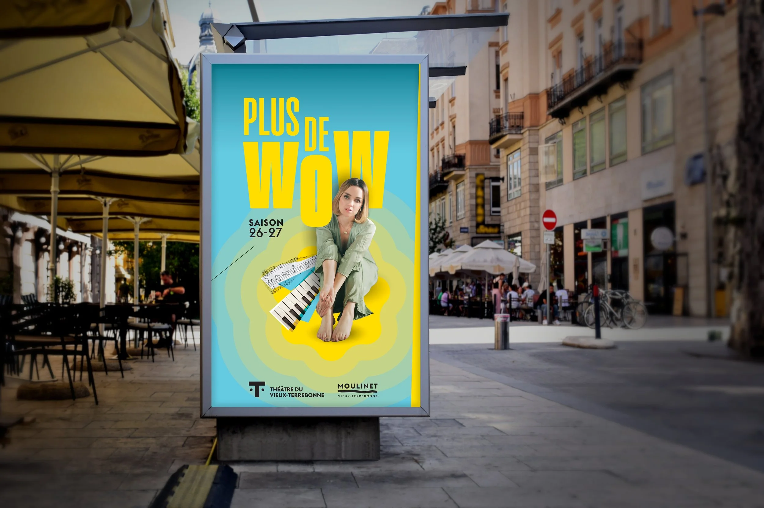 La nouvelle société Théâtre du Vieux-Terrebonne Moulinet Création Campagne publicitaire saison 2026 - 2027 Plus de Wow alternative affiche