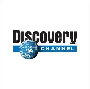 Discovery Channel logo featuring the word 'Discovery' with a globe icon and a blue banner with the word 'Channel'.