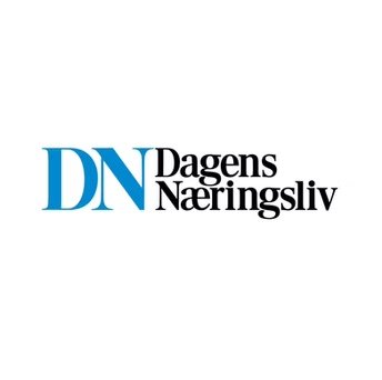 Logo of DN Dagens Næringsliv, a Norwegian business newspaper