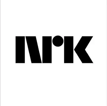 NRK logo in bold black letters on a white background