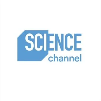 Science Channel logo with blue geometric shape and white text.