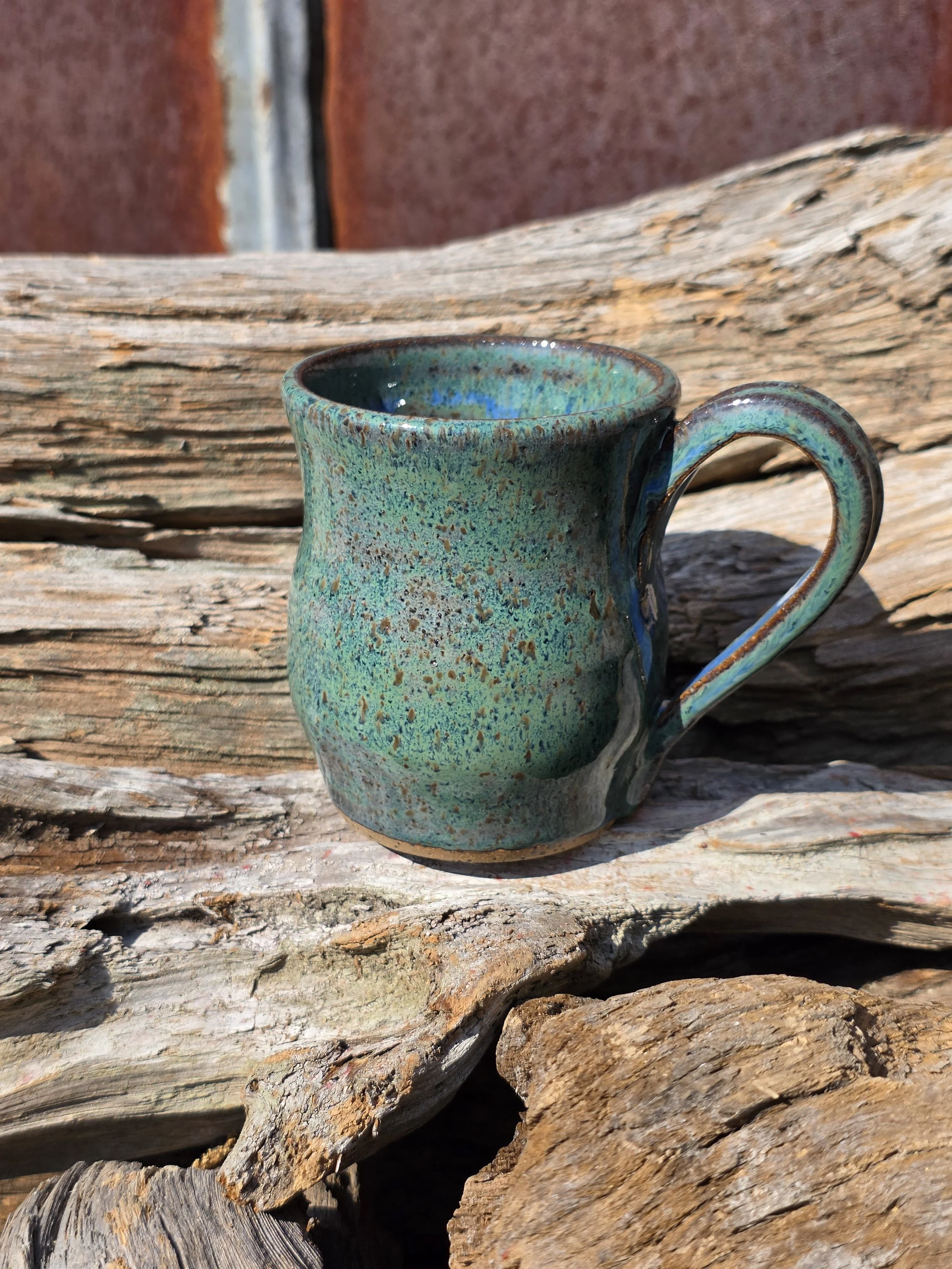 Mug - Blue/Green with speckles