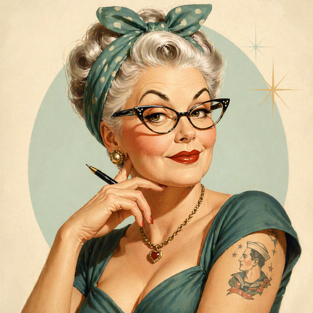 Circular portrait illustration of Joely, the Dear Joely advice columnist