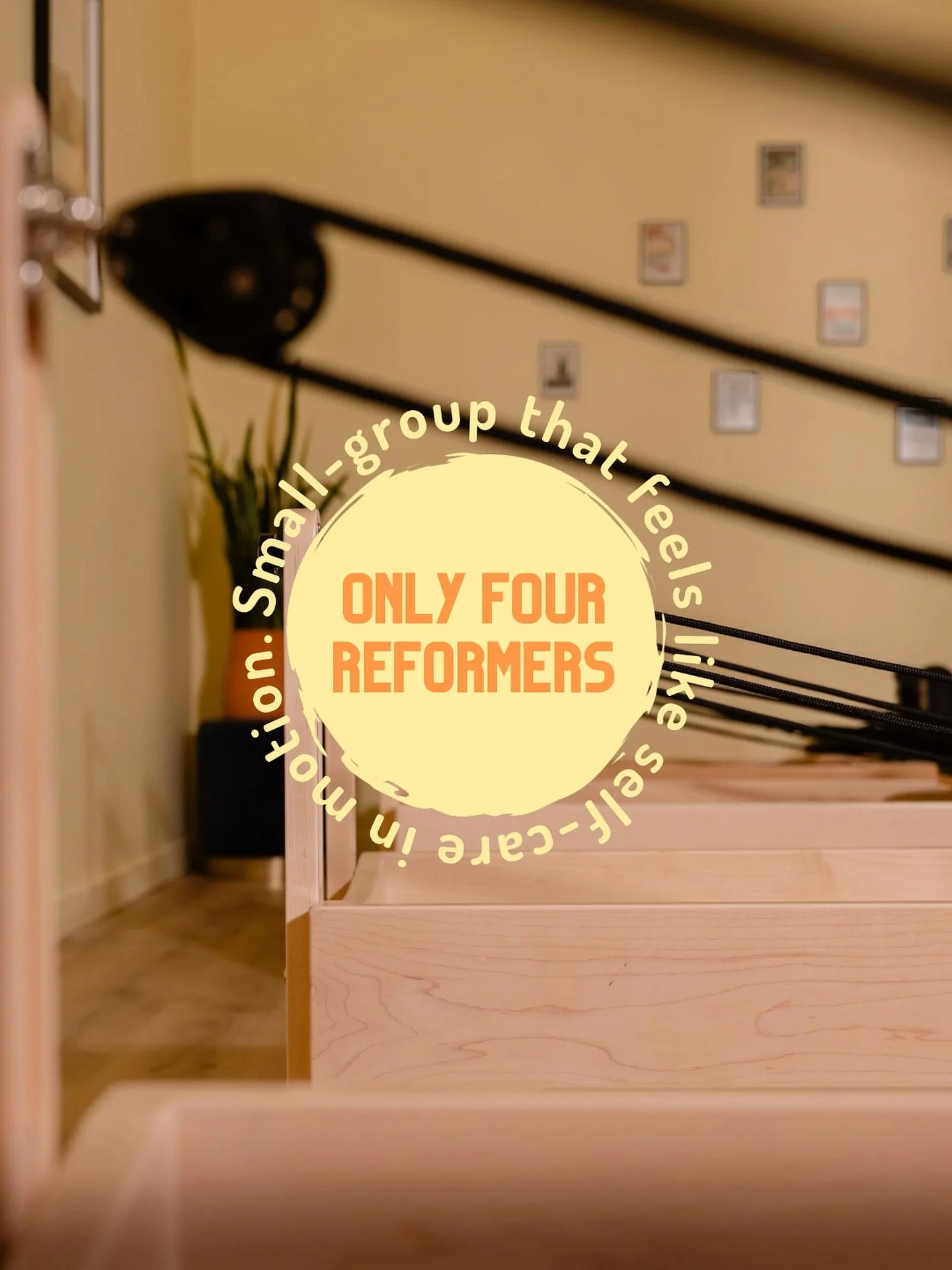 Seulement 4 reformers! Zesty, personalized anddd unforgettable!🍋 

#ndg #ndgmontreal #pilatesmontreal #studioreformerpilates #montrealpilates