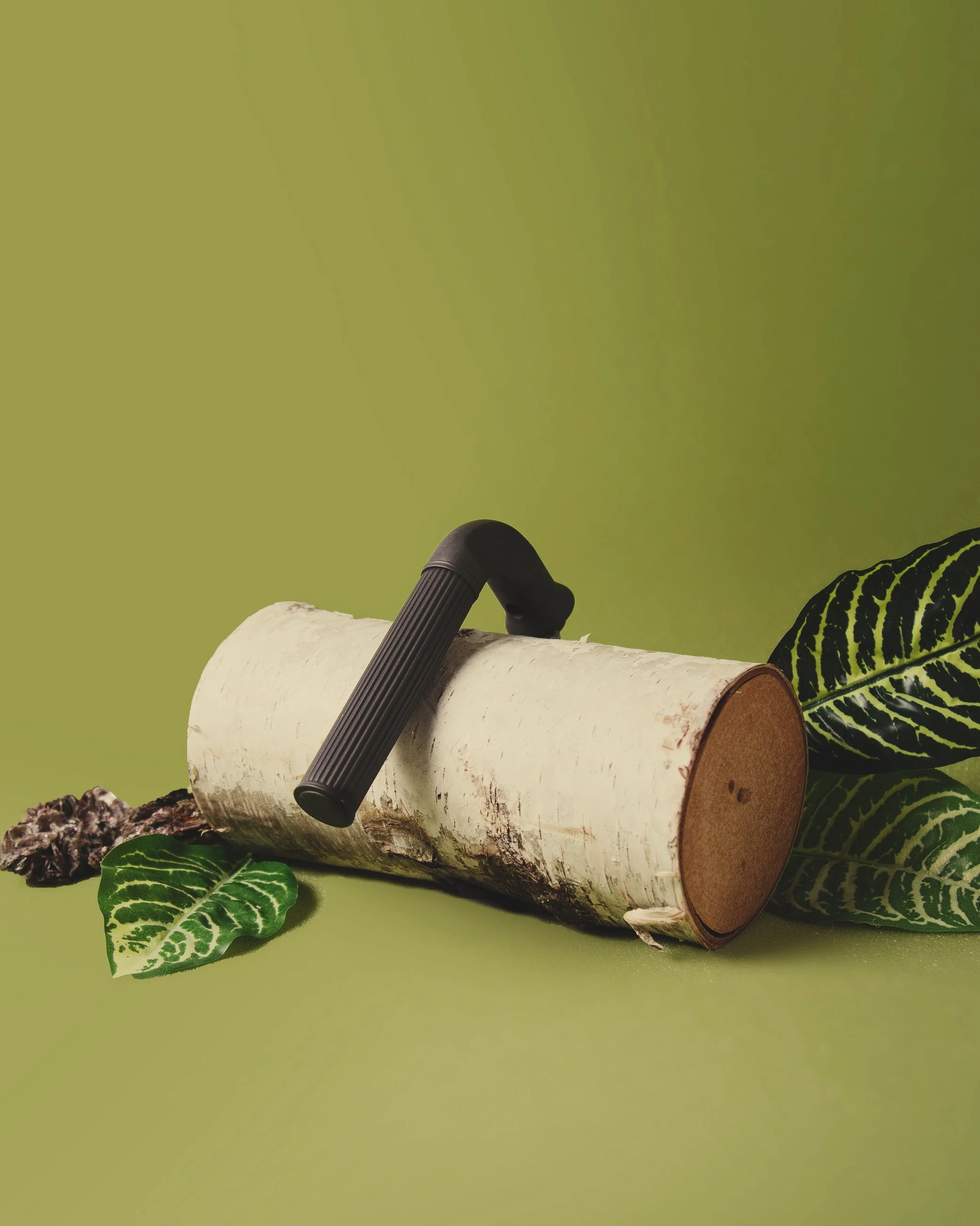 custom modern door handle lever in matte black finish