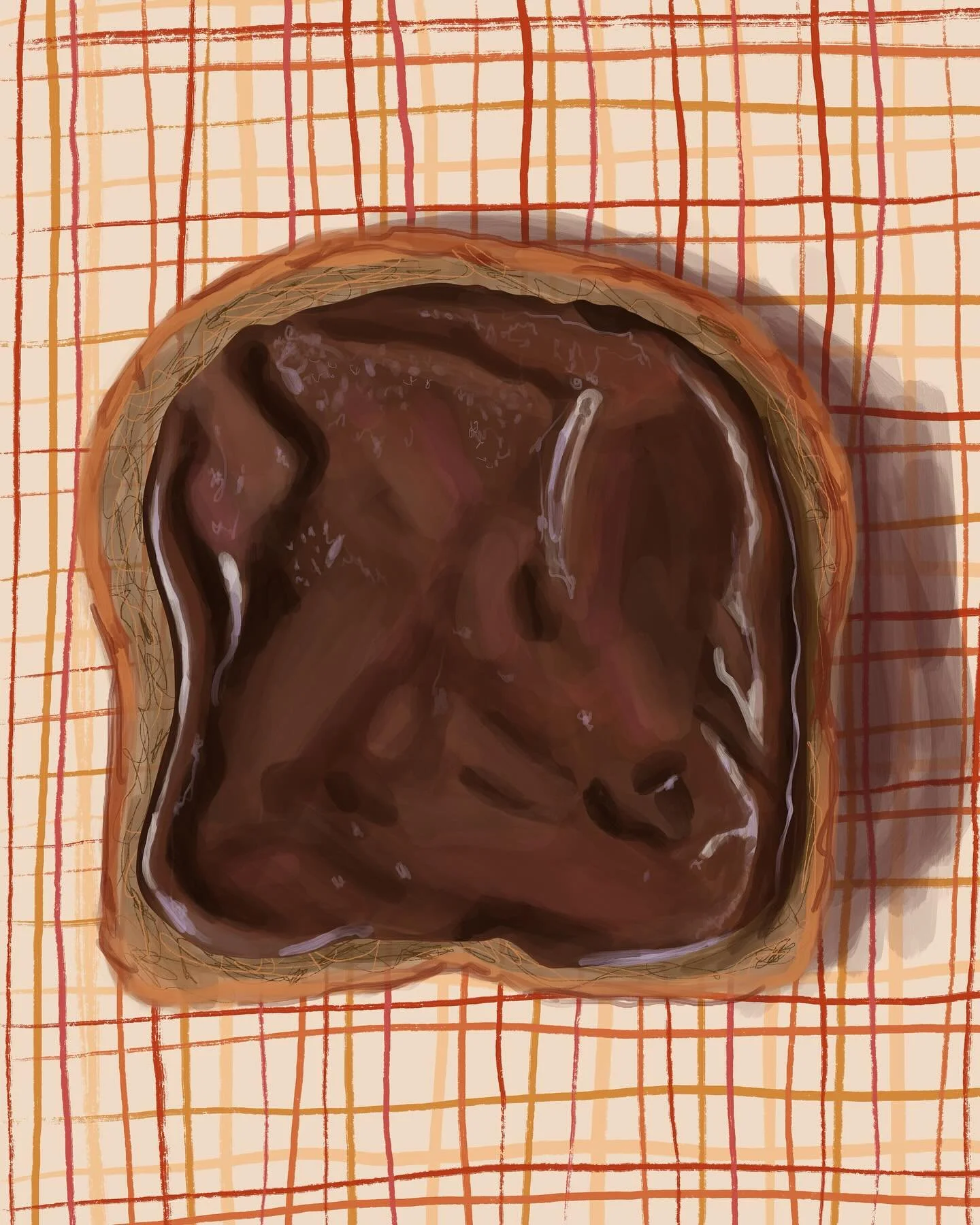 Of een boterham met chocopasta? 
#procreateartists #digitalekunst #kunst