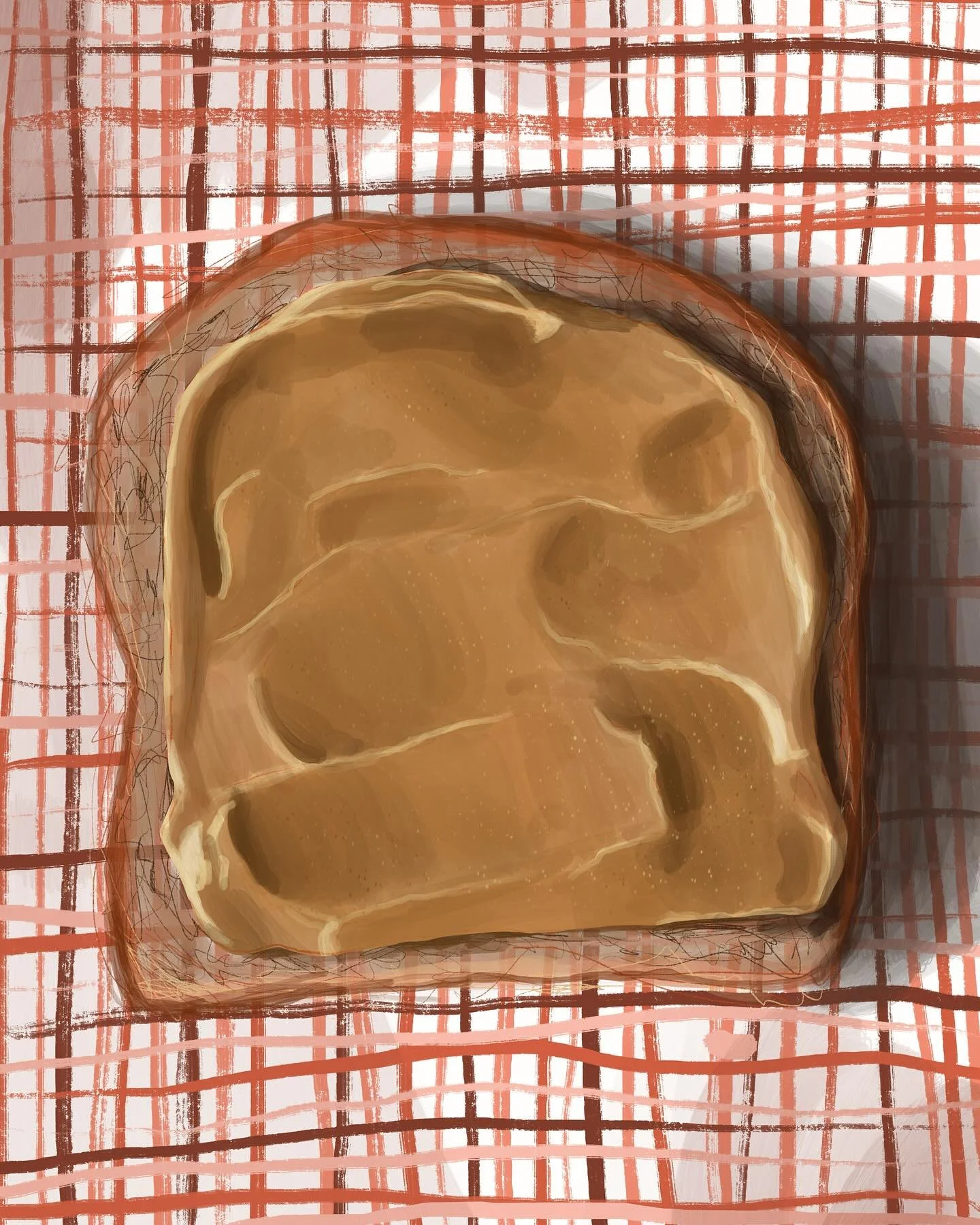 Wil je een boterham met pindakaas? 
#procreateartists #digitalekunst #kunst #digitalartistsoninstagram #digitaaltekenen #art #artwork