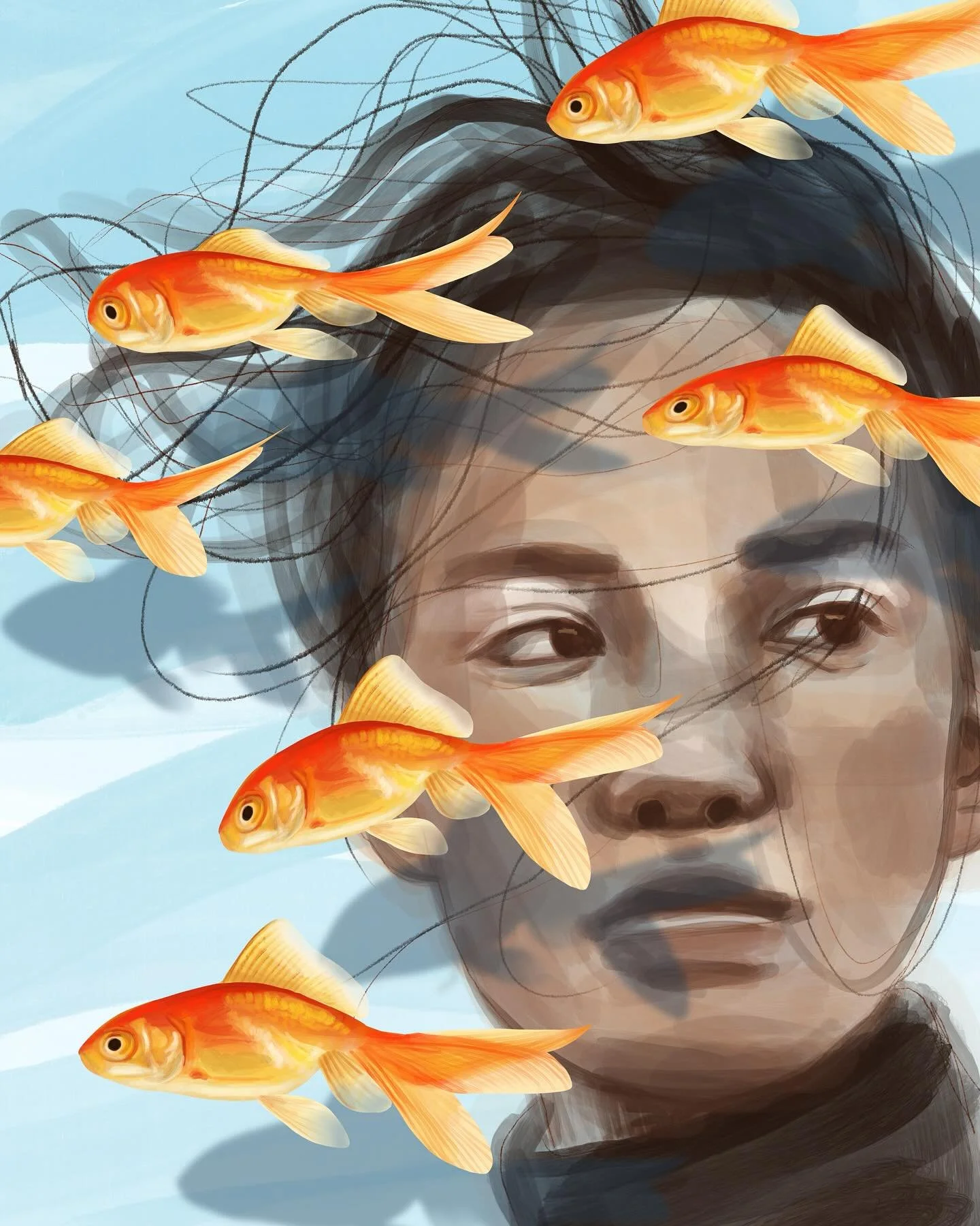 Under The Sea ð 
#procreateartists #digitalartistsoninstagram #digitalartworks #kunstwerk #digitalekunst #digitaaltekenen #underthesea #fishart