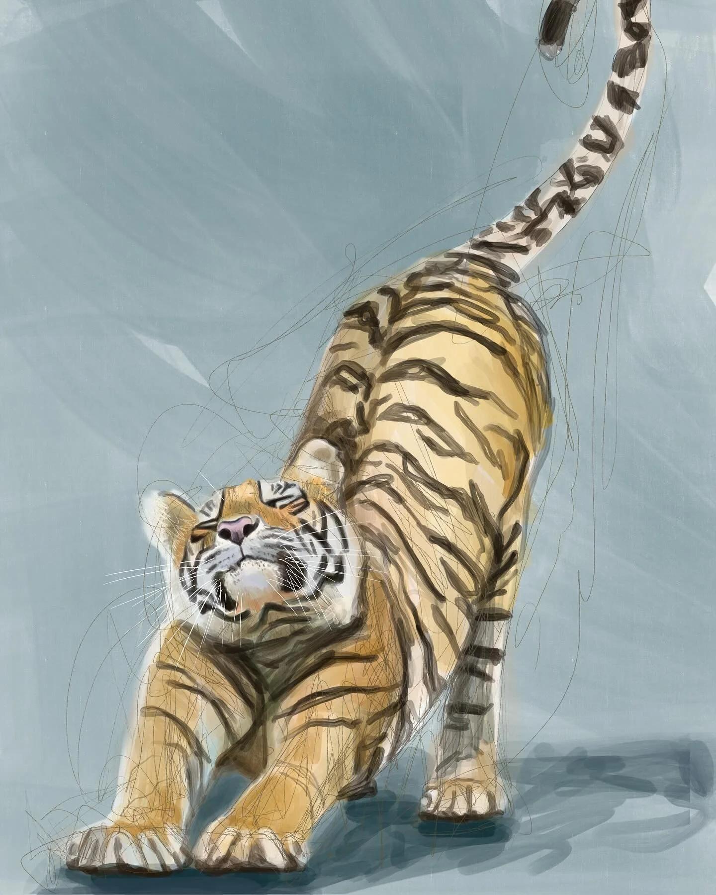 ðŊ
#digitalartwork #digitalartistsoninstagram #procreateartists #digitalekunst #tijger #kunst #kunstwerk #dieren