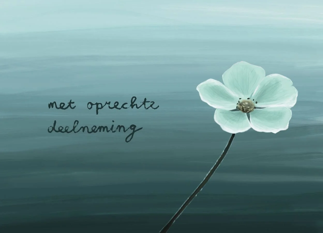 Met oprechte deelneming