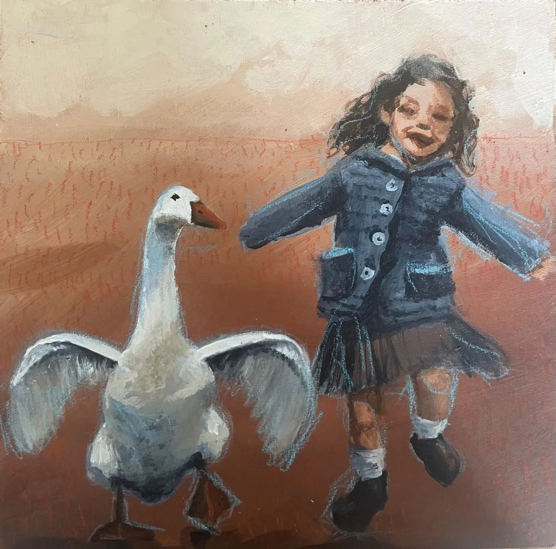 meisje en gans