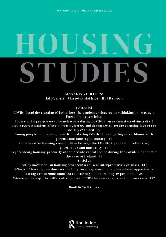 JOURNAL ARTICLE: Izuhara, M., Hudson, J., Fernández Arrigoitia, M & West, K. (2022) ‘Collaborative Housing Communities through the COVID-19 Pandemic: Rethinking governance & mutuality’. Housing Studies, 38(1): 65-83. 