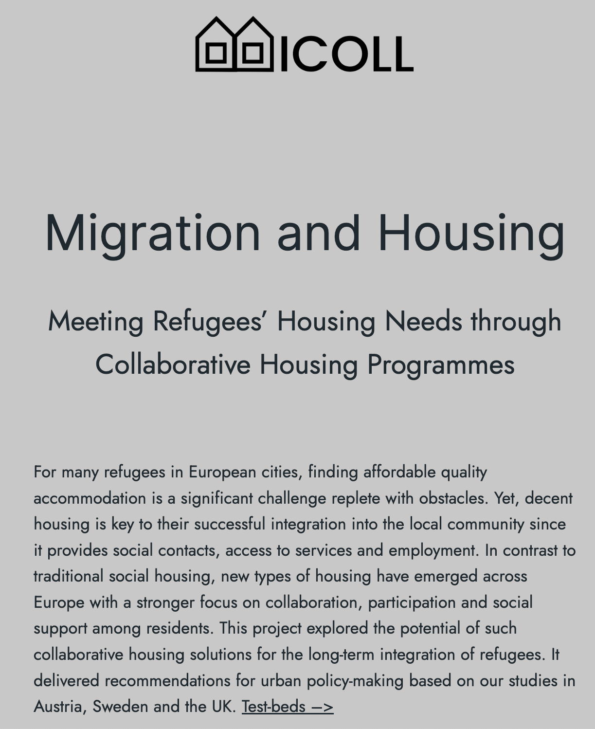 MICOLL Project Website