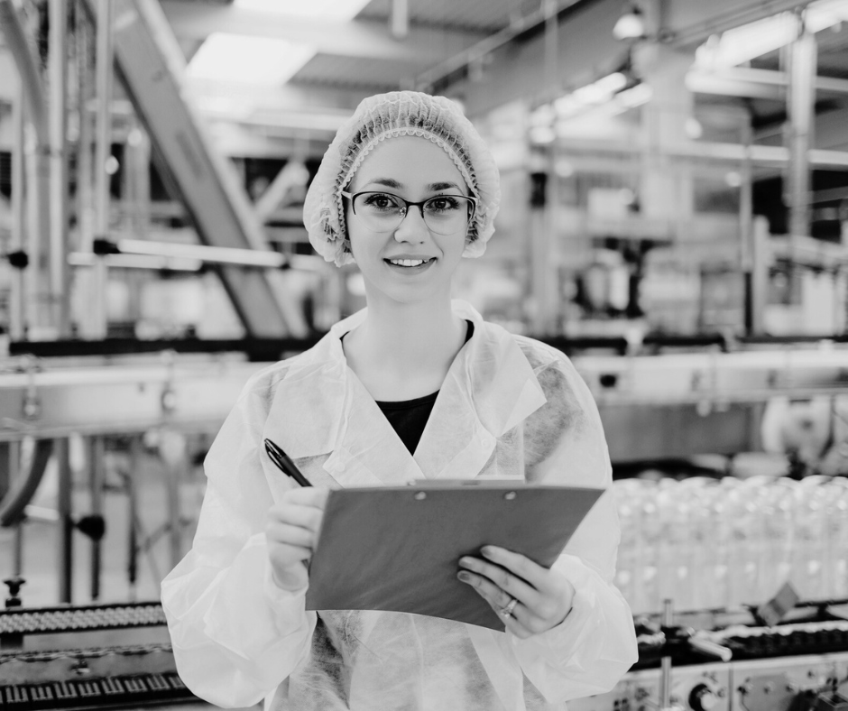 Staff member conducting inspection and verification tasks as part of commercial cleaning services and modern janitorial quality control.
