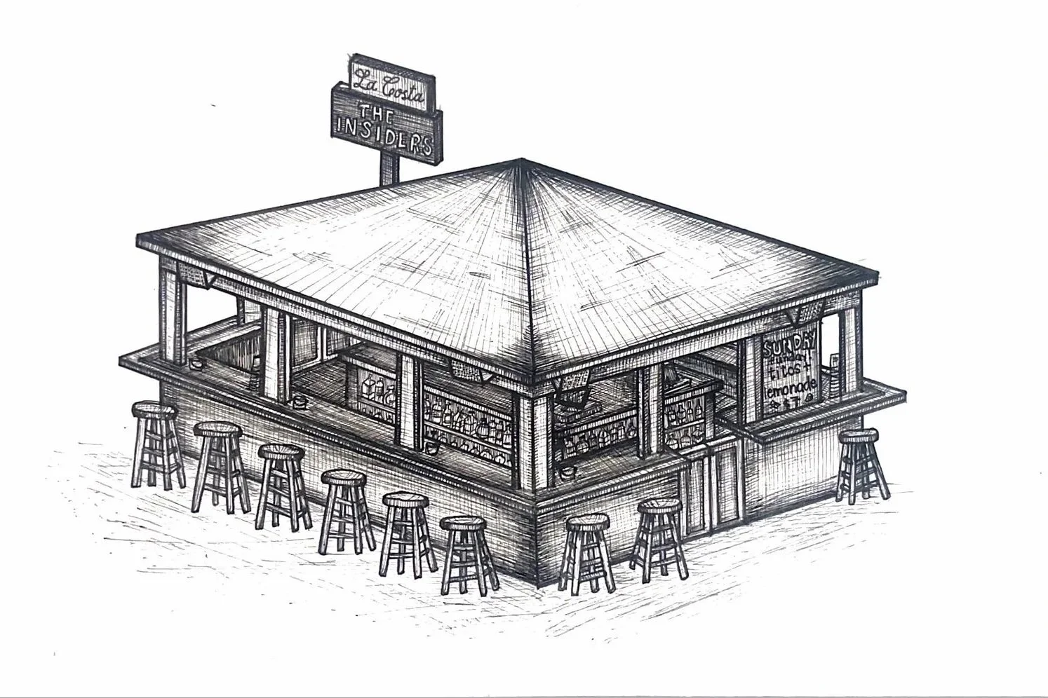 Print: La Costa Deck Bar