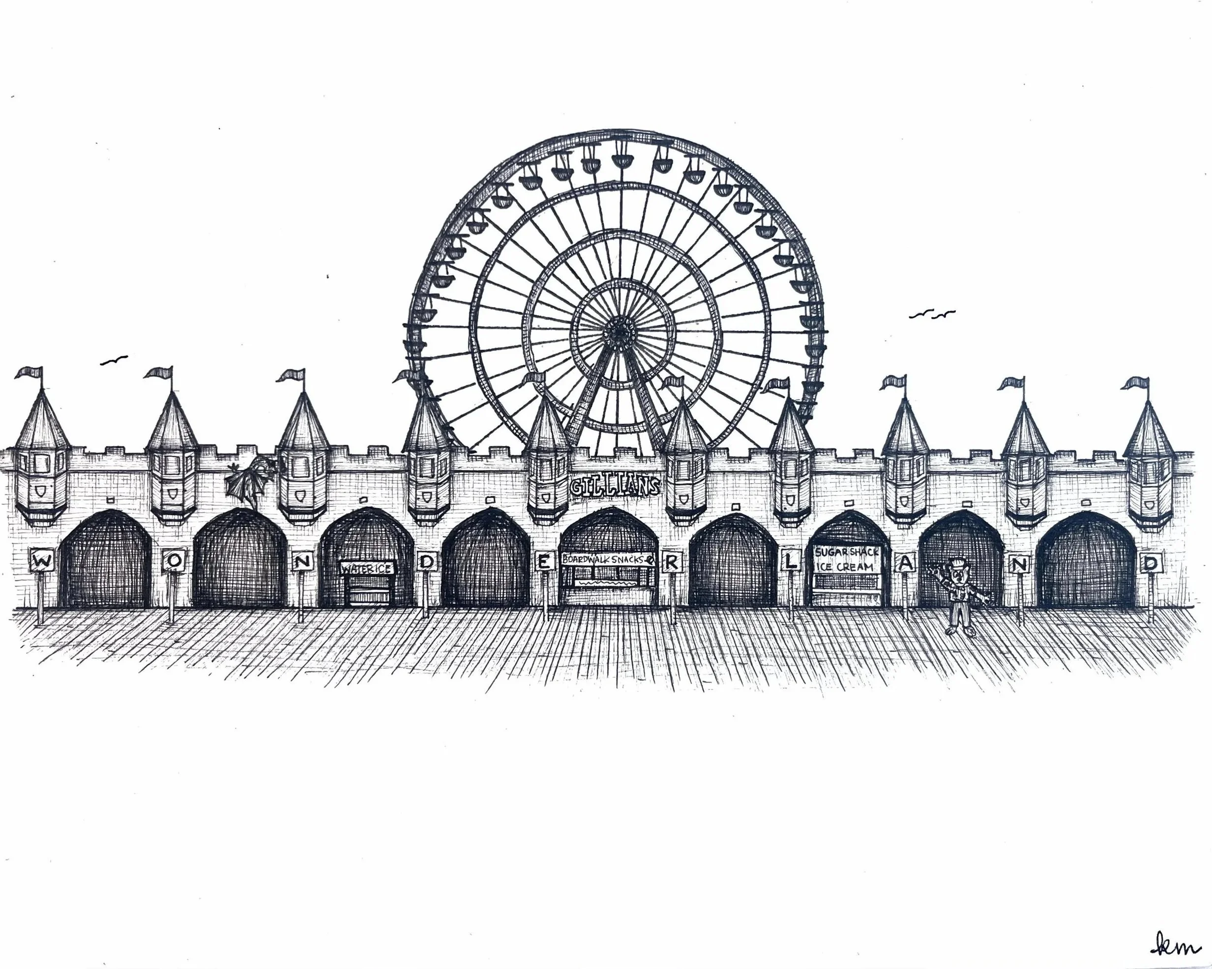 Print: Wonderland Pier