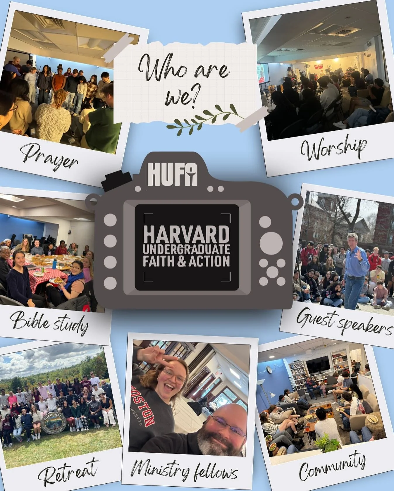 We are the HUFA student account! Keep your eyes peeled for student made content 📸🎥 and upcoming events open to ALL Harvard Undergrads!! ❤️❤️
