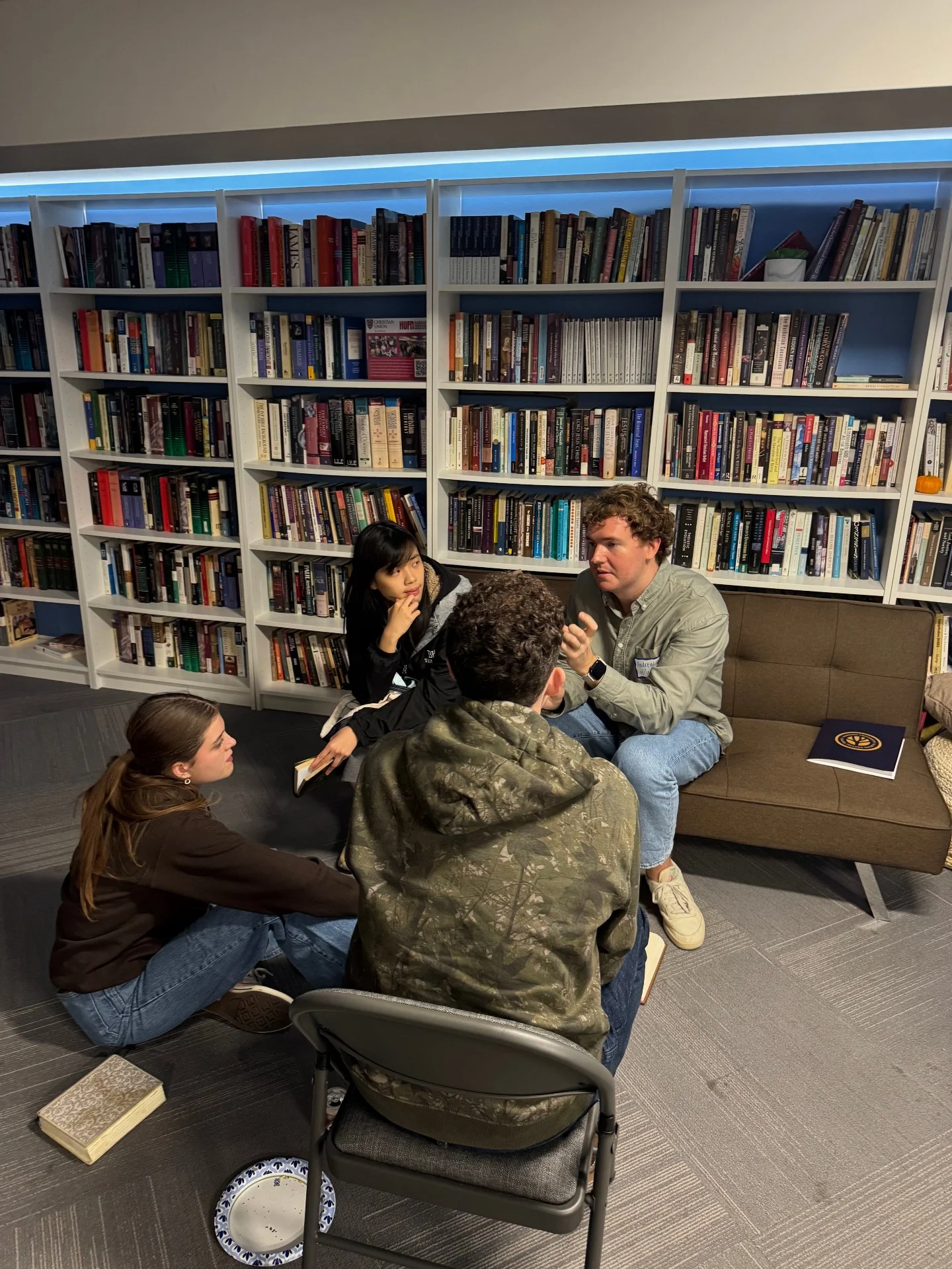 Andrew Hile, a doctoral student, is teaching a small group on how the Old Testament points to and shapes New Testament realities. Grateful for rich, Scripture-rooted teaching that helps us see the unified story of God&rsquo;s redemption. #ScriptureDe