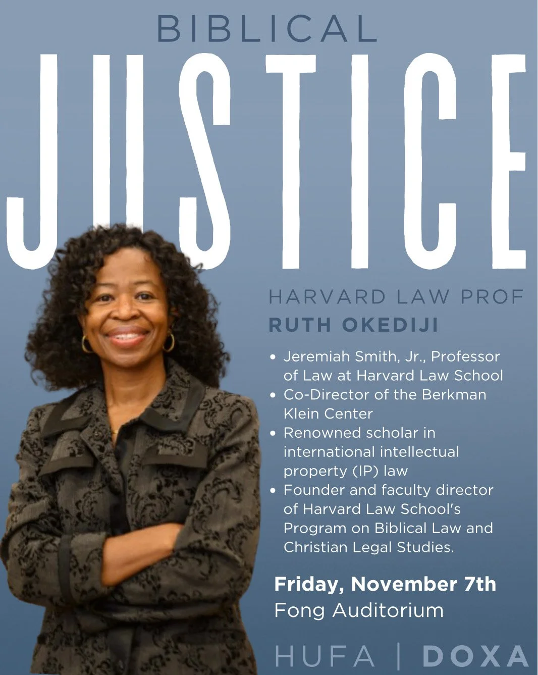 Join CU Gloria this Friday for DOXA as we welcome a special guest speaker from Harvard Law! She&rsquo;ll be sharing on Biblical Justice and how God&rsquo;s Word speaks to truth, righteousness, and mercy in our world today. Don&rsquo;t miss it! #Chris