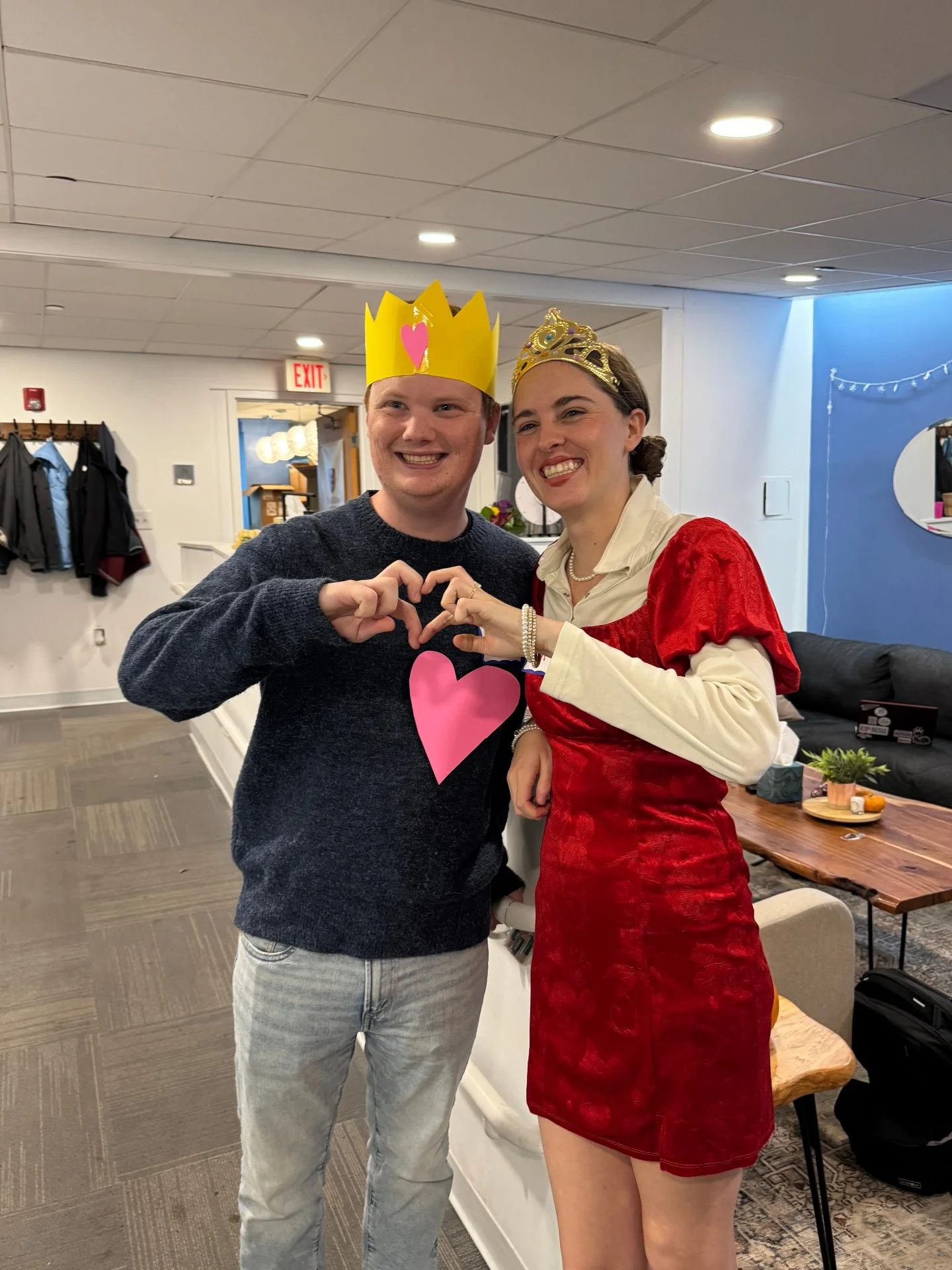 Justin and McGowin brought the fun as the King and Queen of Hearts, hosting our Friday night gathering with energy and joy! Grateful for their leadership and love for the community. #ChristianUnionGloria #FaithAtHarvard #CommunityInChrist #SeekGod #C