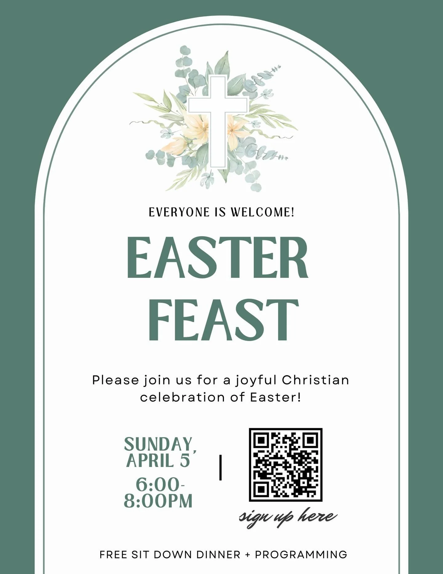 Need Easter plans?? Like catered food?? Join us for our Easter Feast open to ALL!! Sign up at: https://forms.gle/bxU9w1MtDqmpigy46