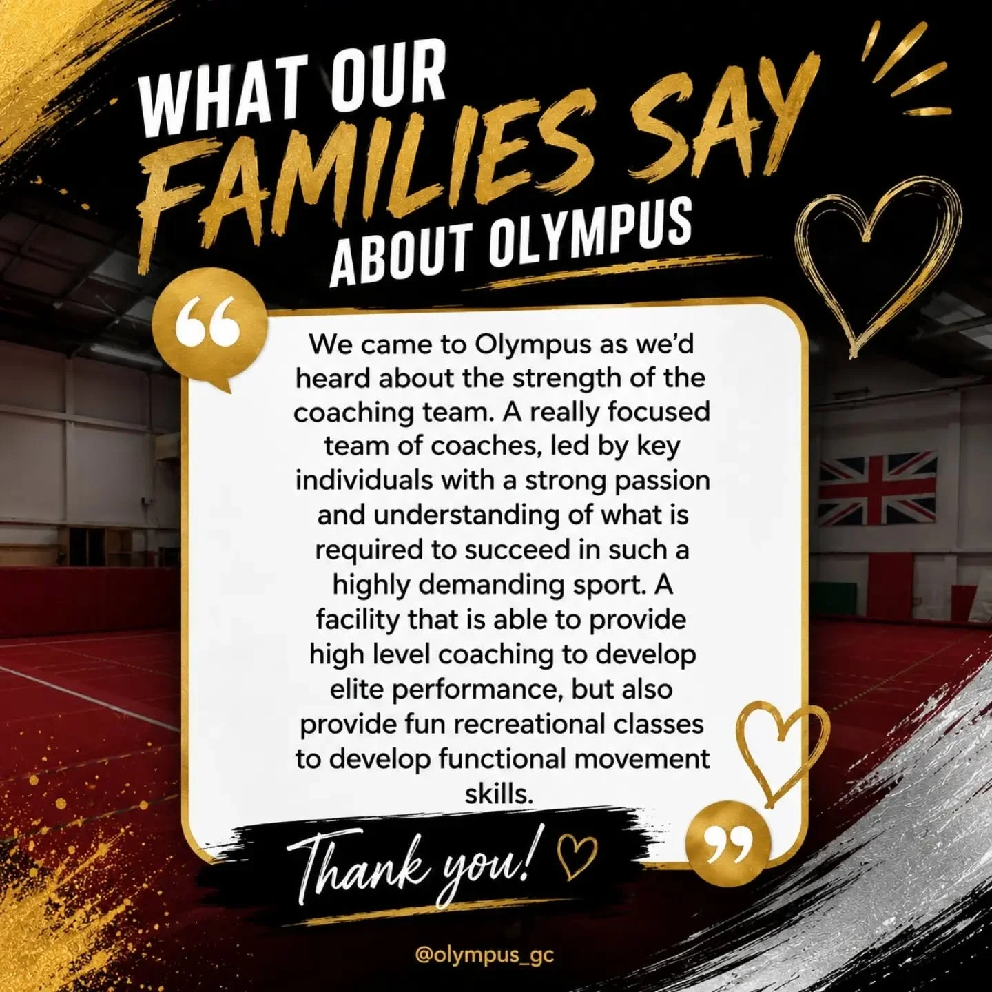 Receiving feedback like this makes our whole week! Thank you to our amazing gym parents for trusting us with your gymnasts.

Want to join the fun? Email olympusmembers@outlook.com ✨

#GymnasticsClub #GymnasticsParent #ProudGymParent #KidsActivities #