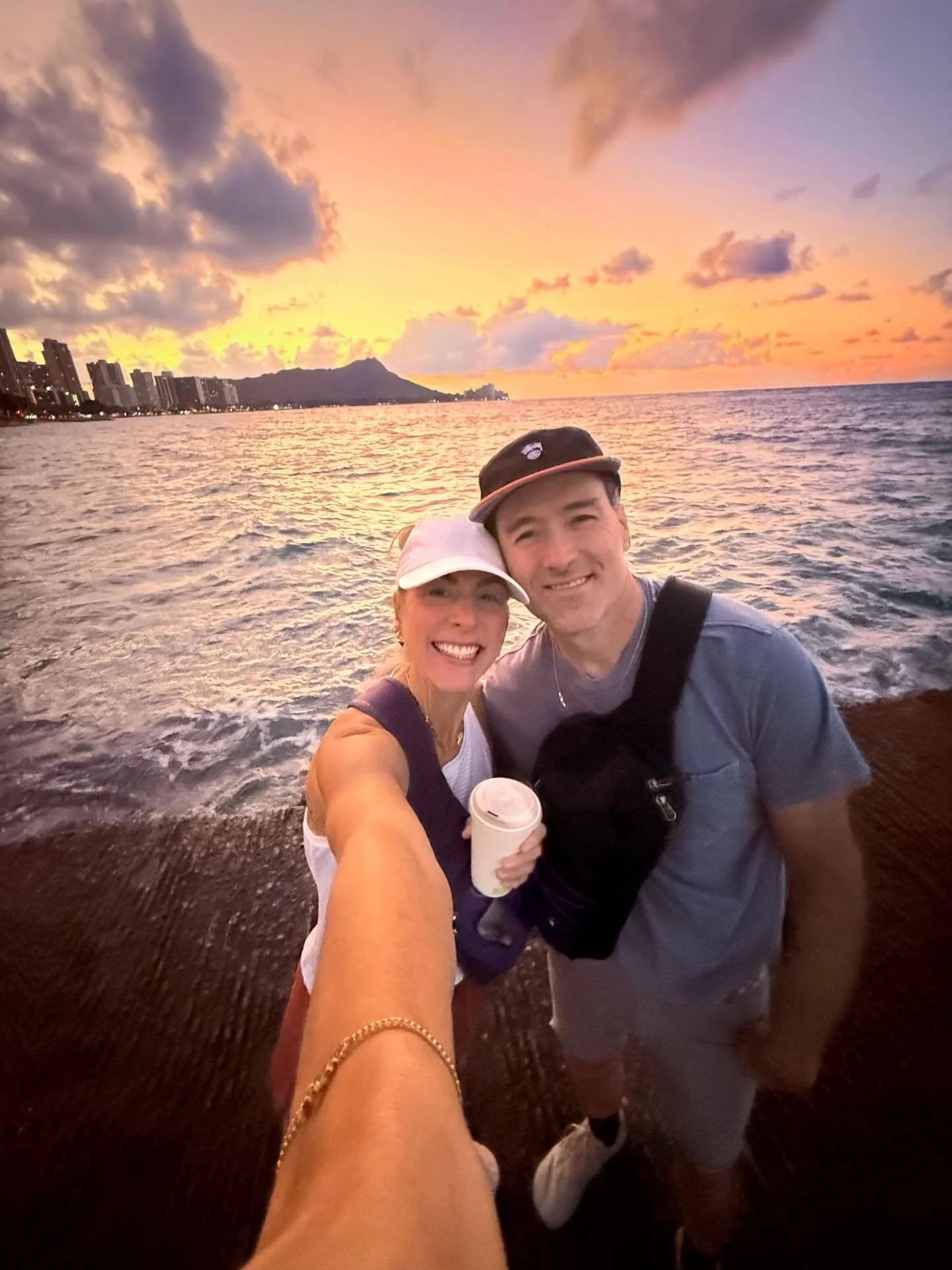 Day 3: Soaking Up Sunshine &amp; Views

Today was all about the outdoors&hellip;

☕️🌅 Quiet coffee time watching the sun rise on Waikiki Beach. 

🥾🌋 Hiking to the top of Diamond Head Crater (extinct volcano) for epic views. 

🍍🥥 Exploring the ta
