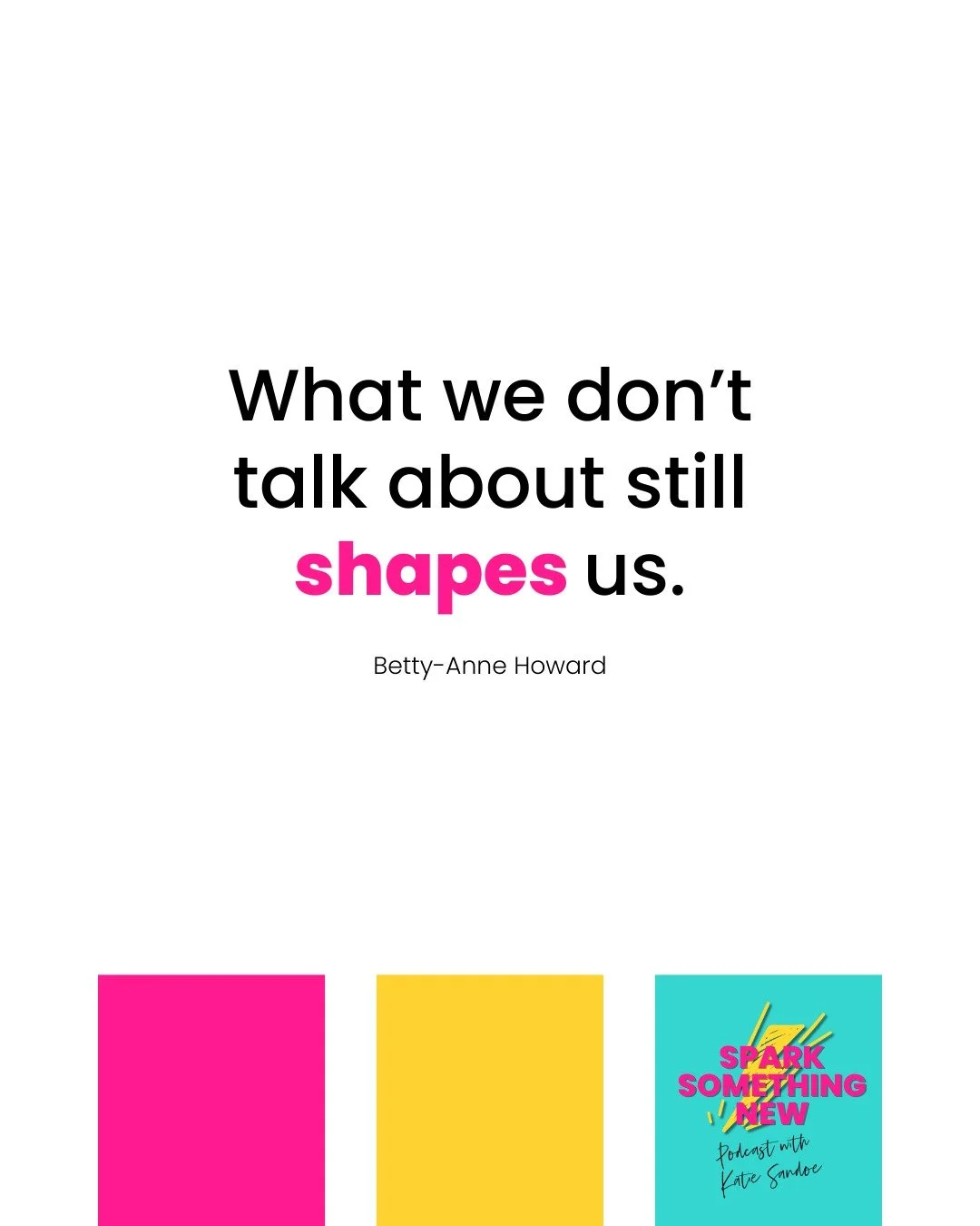 What we don&rsquo;t talk about still shapes us.

Because silence doesn&rsquo;t erase a topic. It just pushes it beneath the surface, where it still influences how we think, feel, react, and relate.

Some of the hardest conversations in life are often