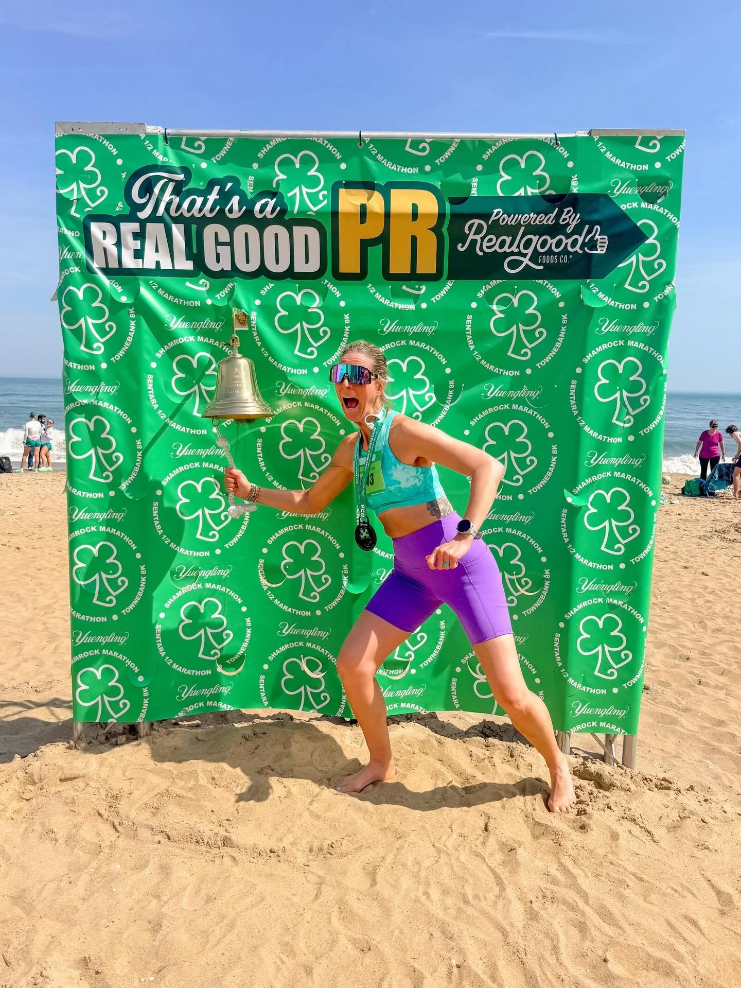 Marathon #9 ✅ Virginia State ✅ Fabulous race with a great course, beautiful views, amazing crowd support, and the BEST time with my bestie. PR by 5 mins and some epic memories to go with it. @shamrockmarathon is a must add to your list if you&rsquo;r