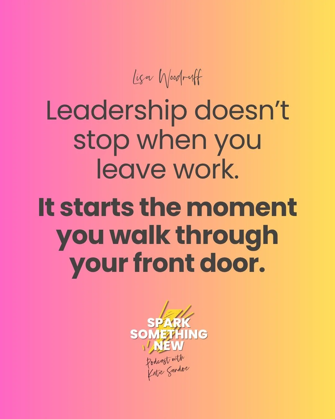 Leadership doesn&rsquo;t stop when you leave work.
It starts the moment you walk through your front door.

And yet&hellip;

At work, you lead.
You prioritize.
You decide what matters.

At home?

You carry everything.

The birthdays.
The schedules.
Th
