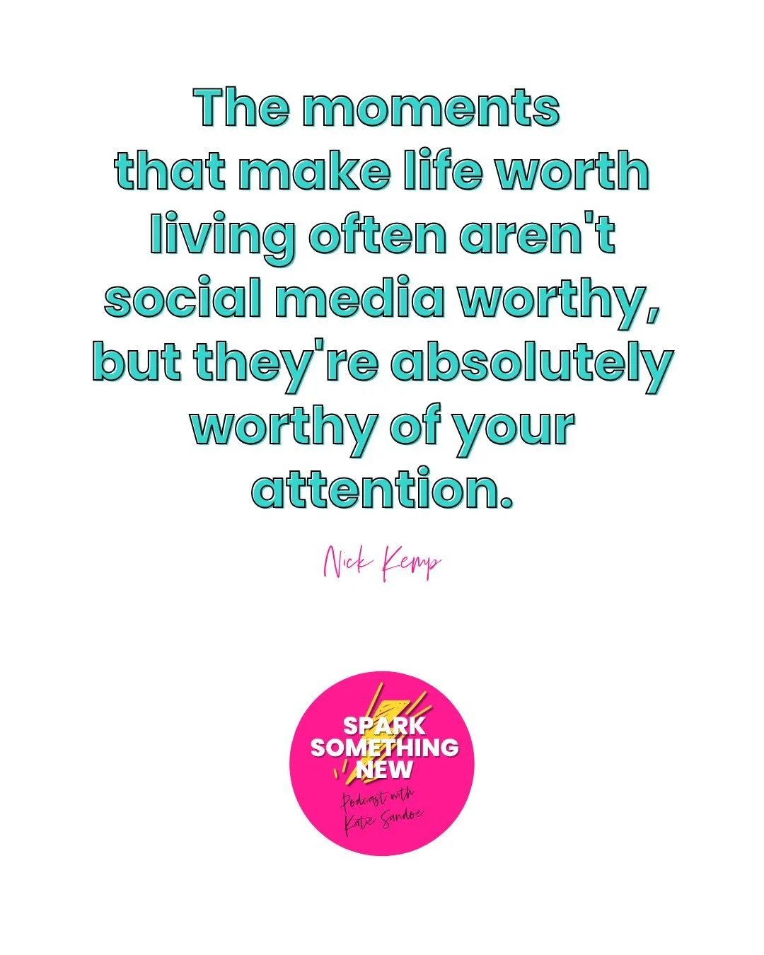 We&rsquo;ve made purpose too big.

We talk about finding our calling. Our mission. Our legacy. The thing we were &ldquo;meant to do.&rdquo; 

And while I still talk about those things and believe deeply in having a just cause (something bigger than o