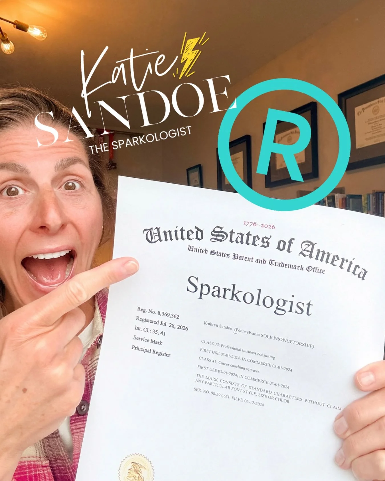 After&hellip;

2 years
3 attorneys
Fighting corporate bullies
$$$ in fees
And lots of emails, waiting, and plenty of opportunities to give up&hellip;

I&rsquo;m officially the SPARKOLOGIST (at least as recognized by the U.S. Patent and Trademark Offi