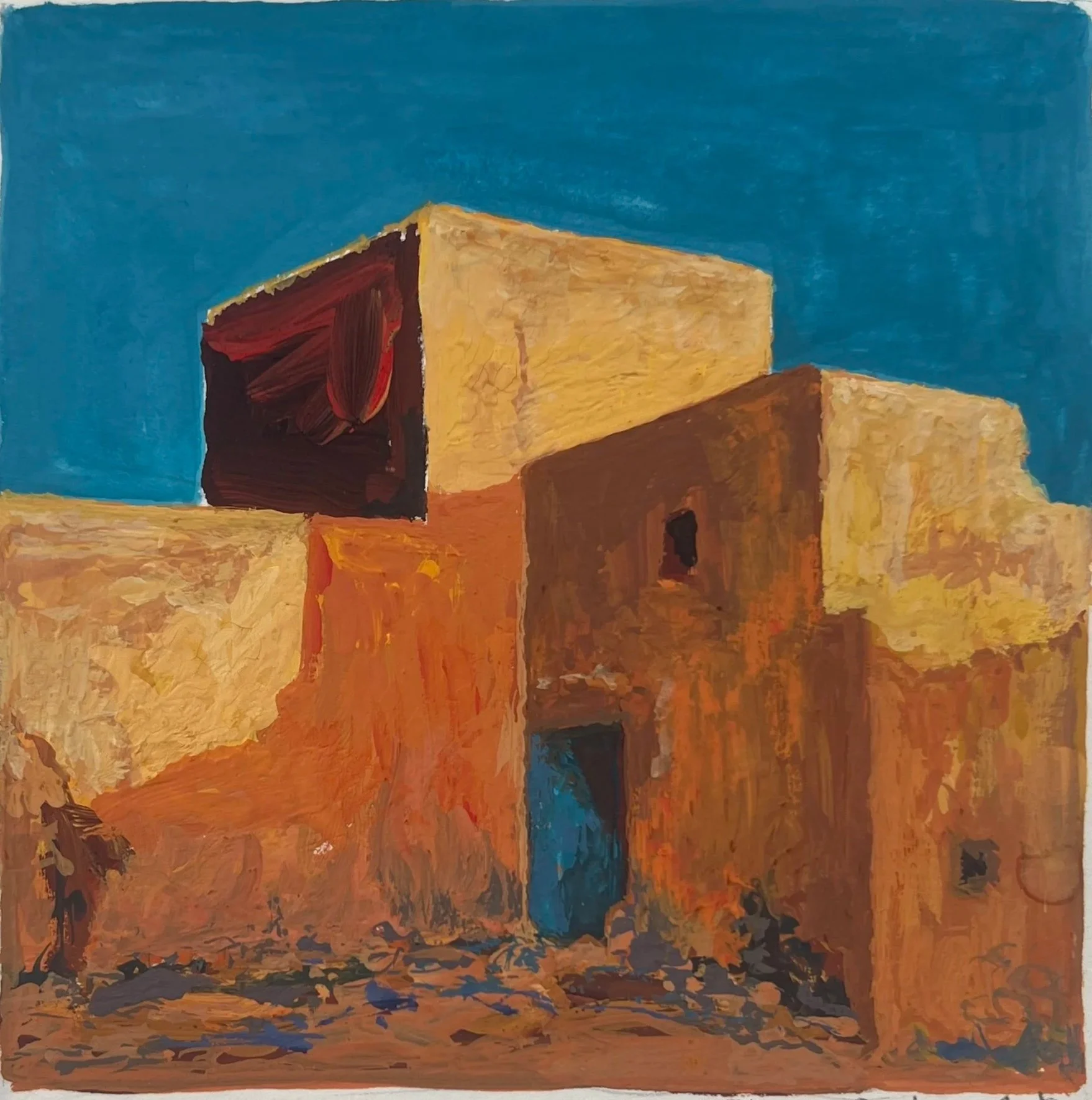 A Houch, Djerba | Gouache | 27x27cm | framed | £190