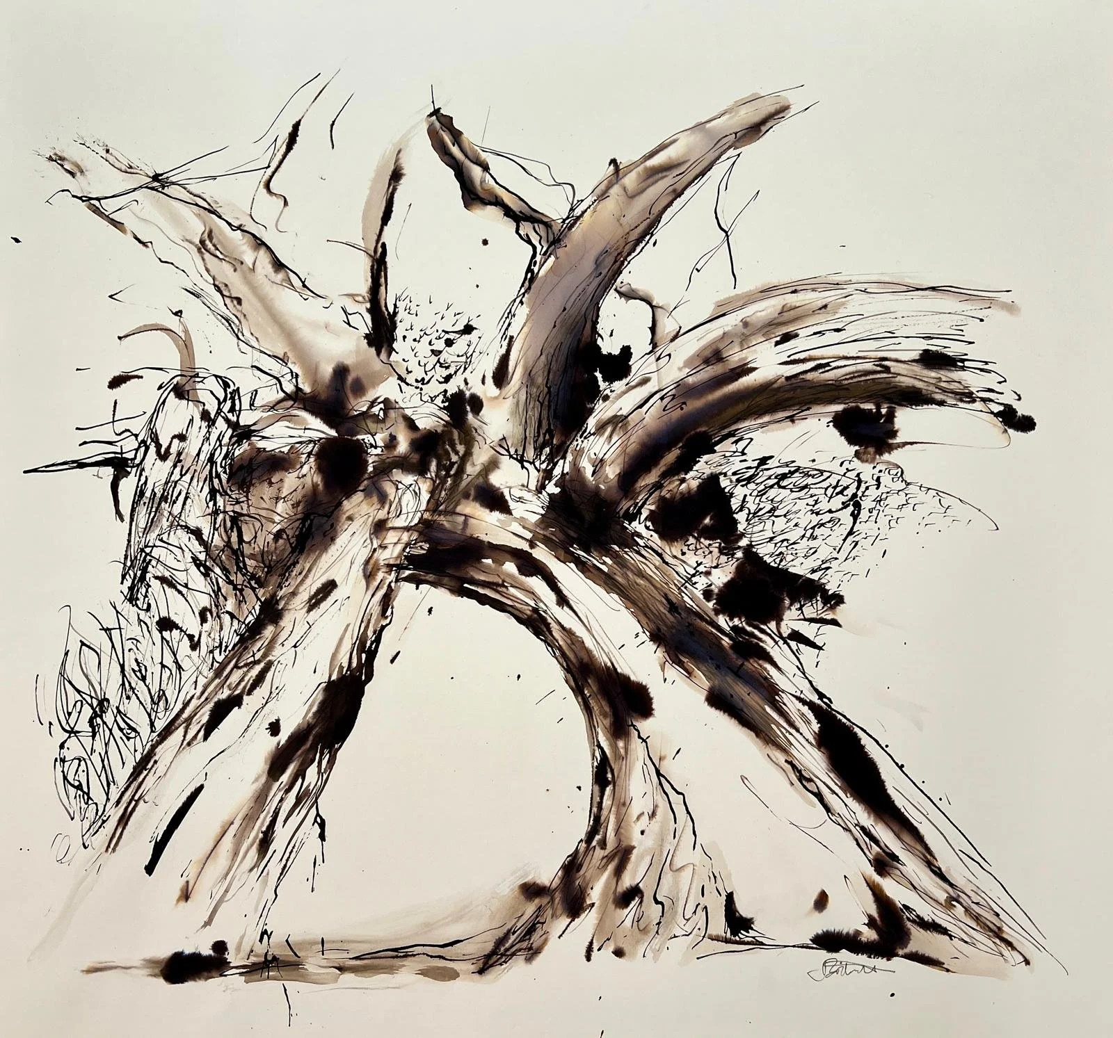 Giant Pohutakawa  |  Ink | framed | 95x85cm | £500