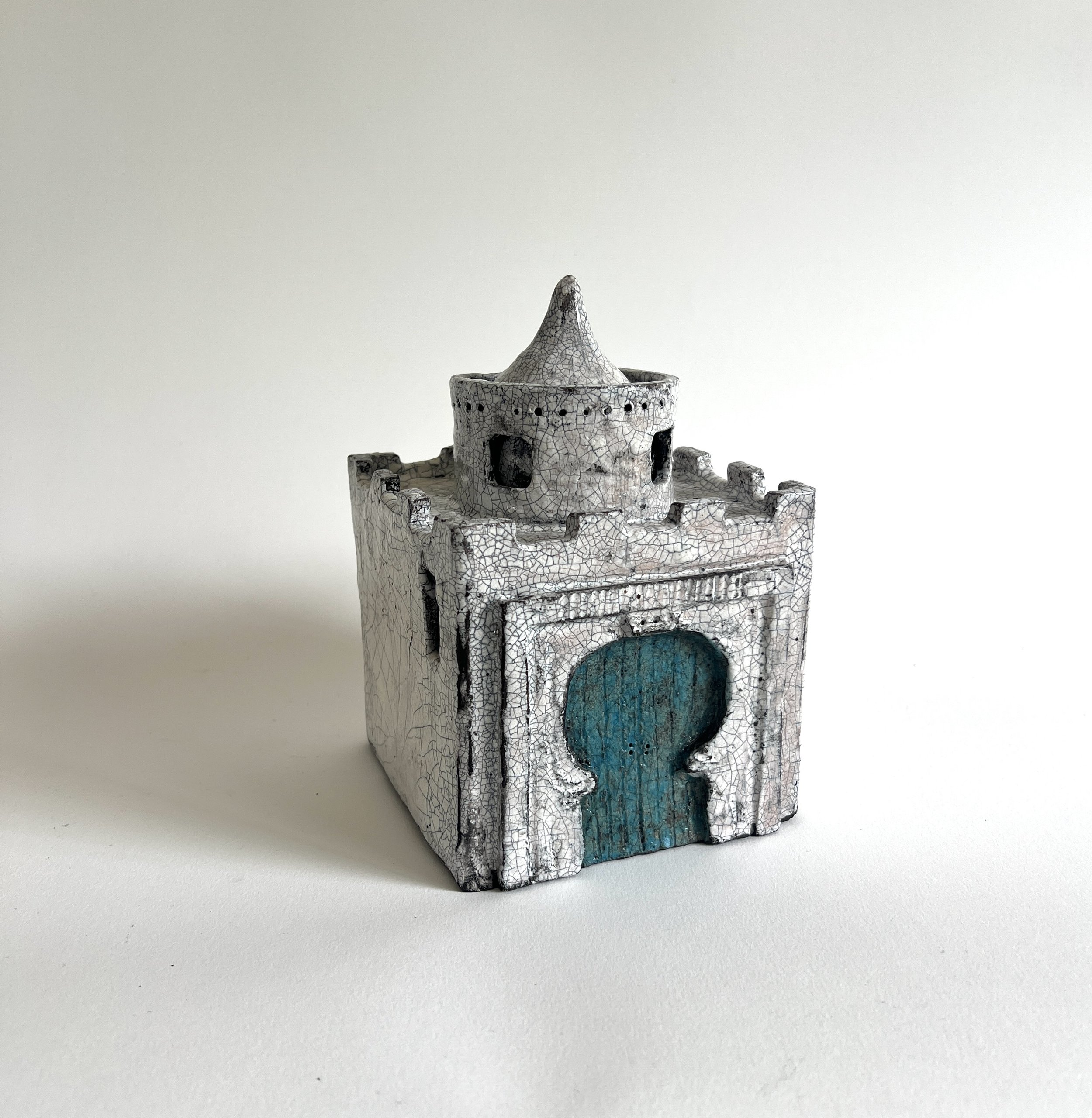 Djerba II | Slab Built | Raku | 12x12x21cm | £250