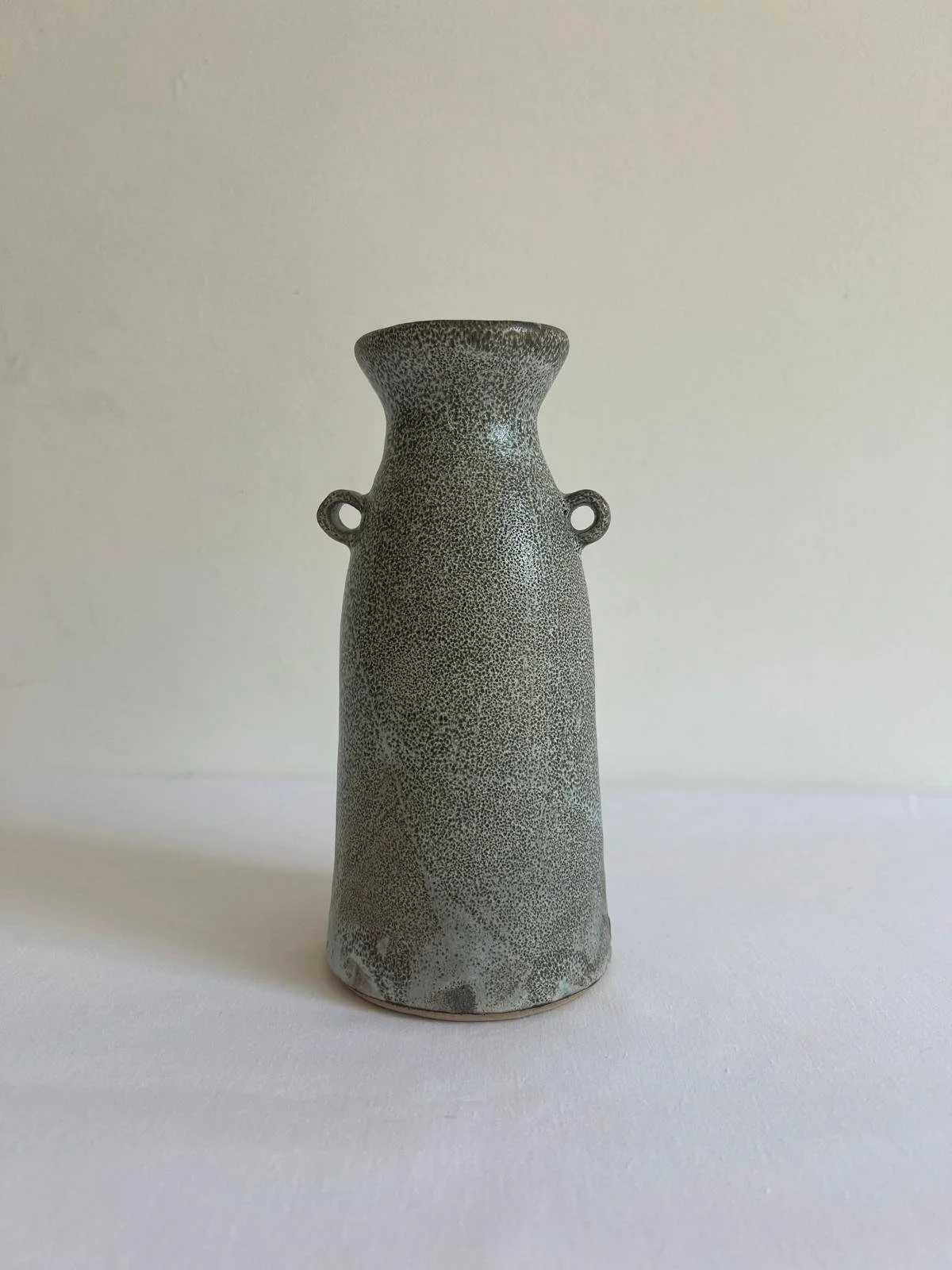 Vase with handles | Thrown | Stoneware glaze
