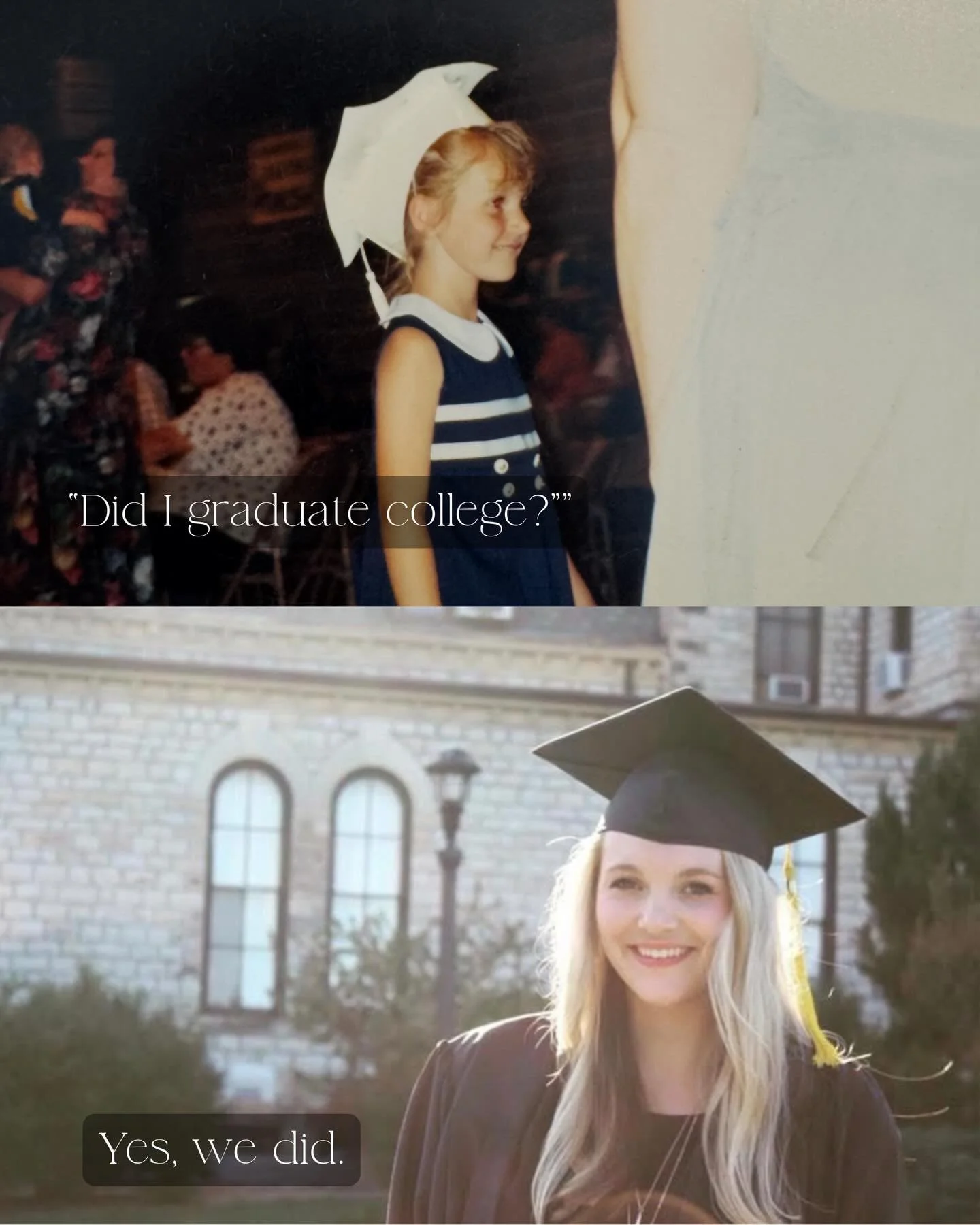 The wild thing about goals? 
They don&rsquo;t start loud. 

They start in purple tracksuits, in backyard dreams, in the quiet &ldquo;what if&rsquo;s&rdquo;. 

Fast forward &mdash;> degree earned, places explored, business built. 

Yes. We did. And