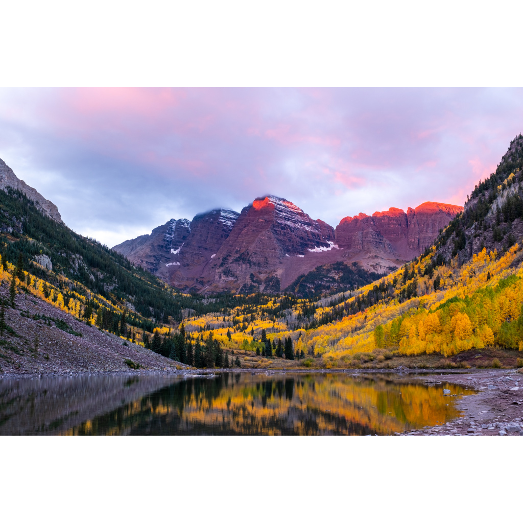 Maroon Bells Fall Sunrise