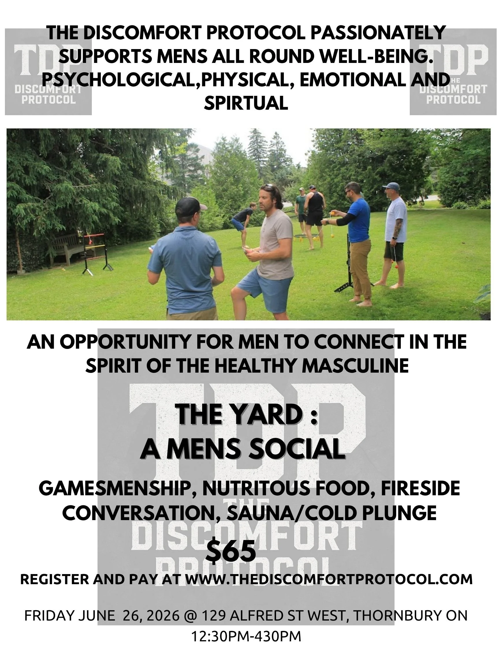 THE YARD: A MENS SOCIAL