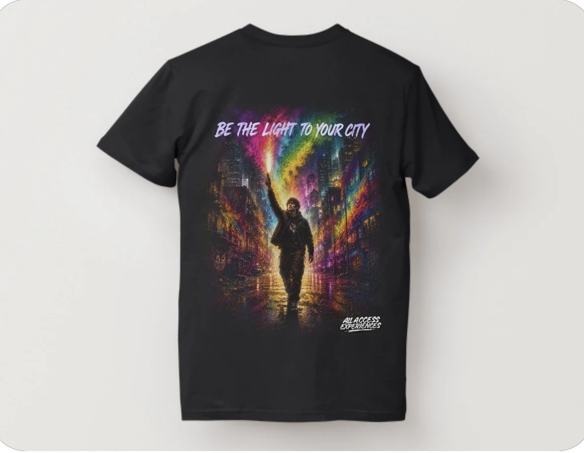 Be The Light Black Tee