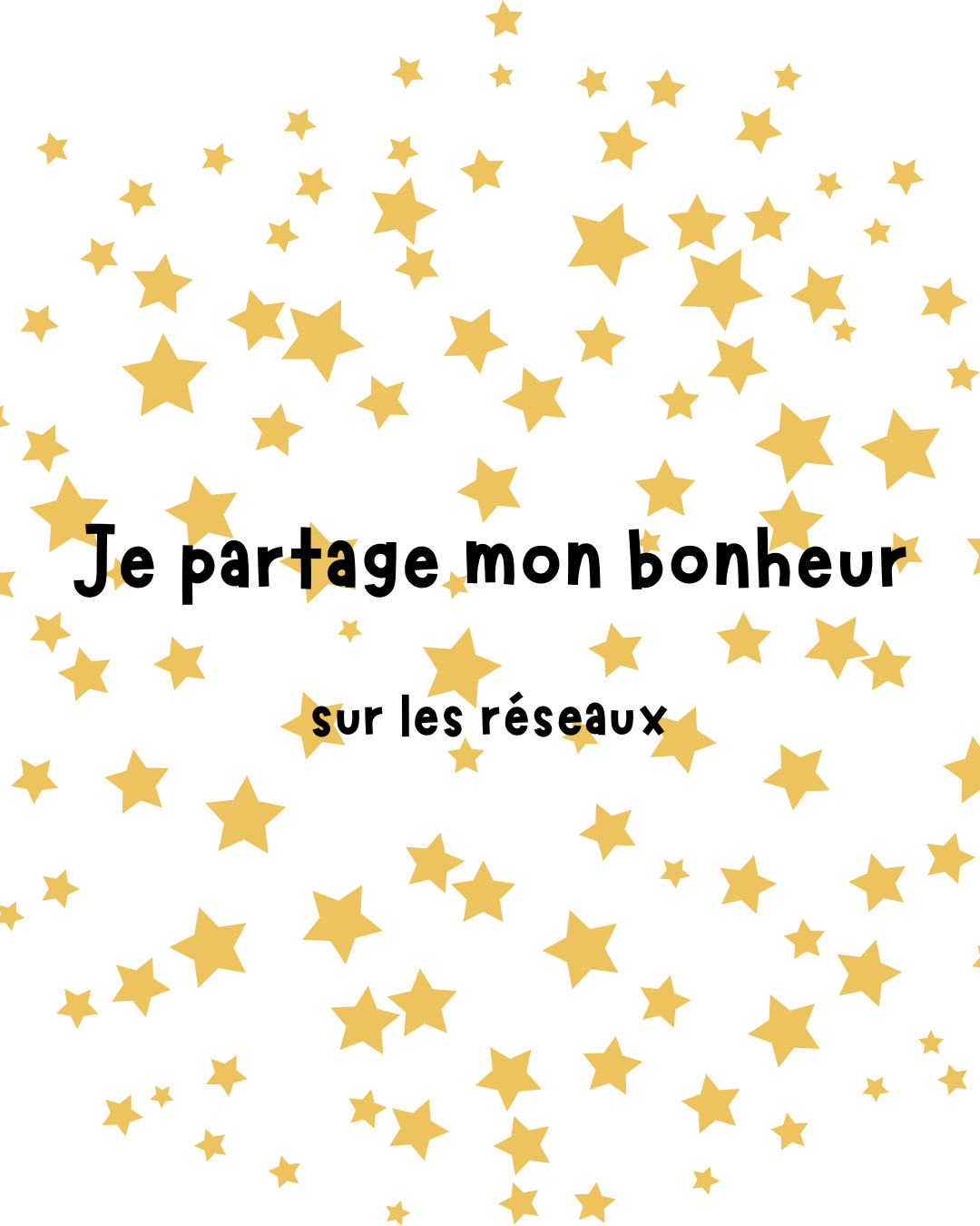 Je partage mon bonheur… sur les réseaux