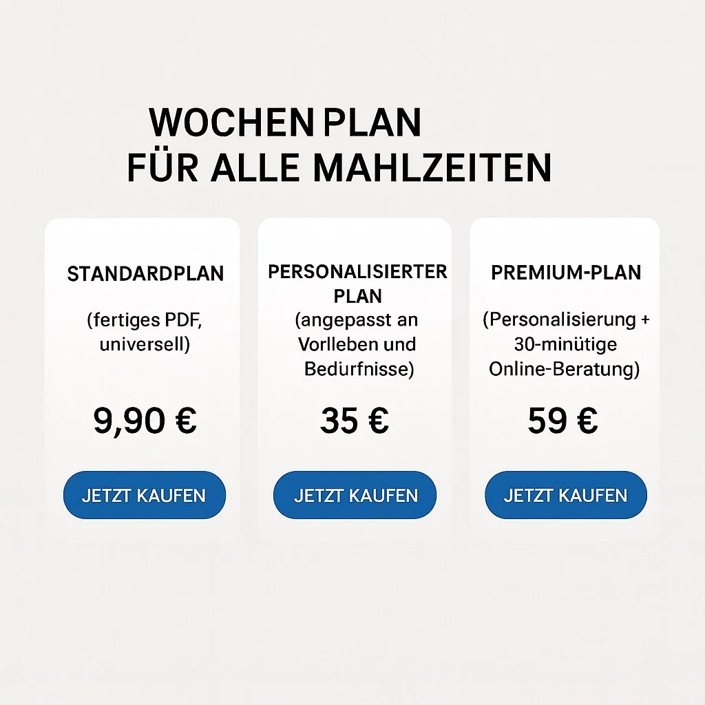 Premium-Plan für alle Mahlzeiten/Plan premium na wszystkie posiłki