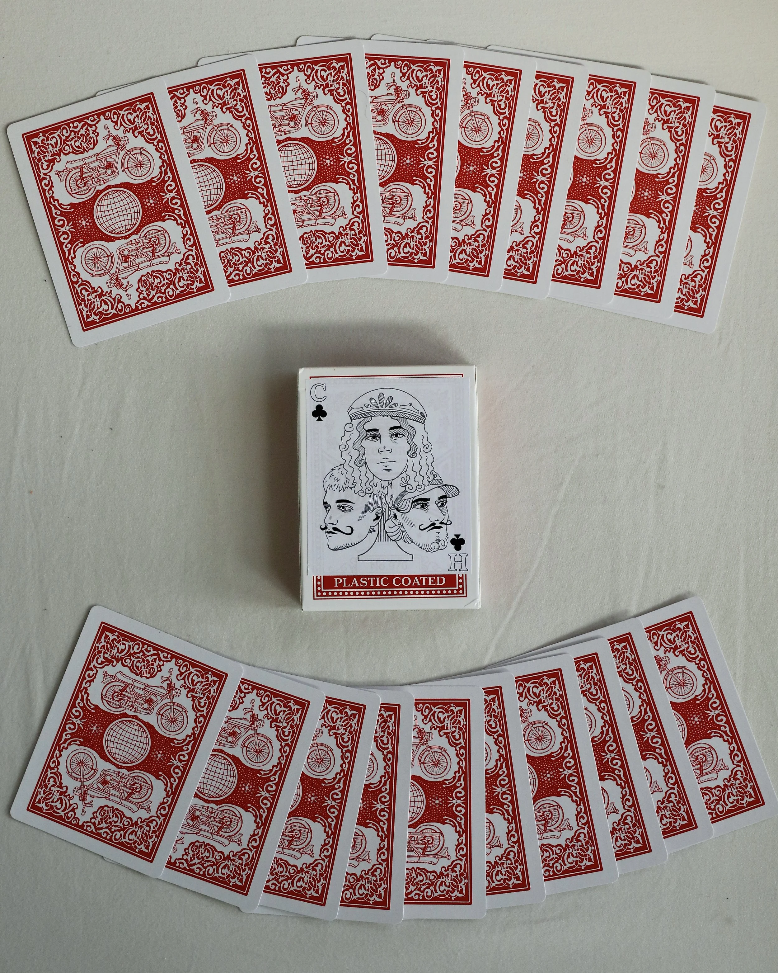 Playing Cards - 'You Should Hang Around' Album Design (Red)